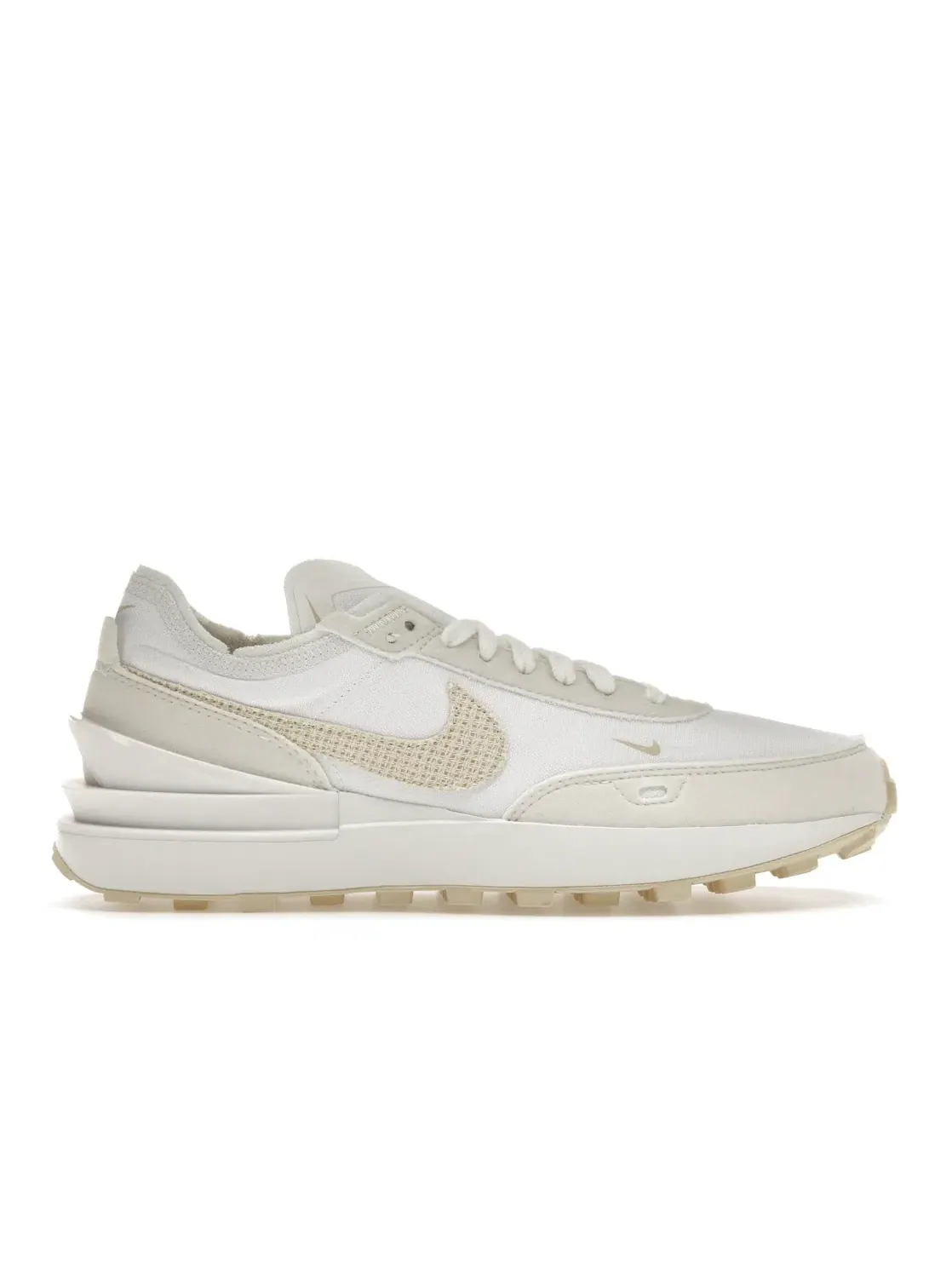 Женские кроссовки с текстильным верхом Nike Waffle One — изображение 1 из 4, белый/белый