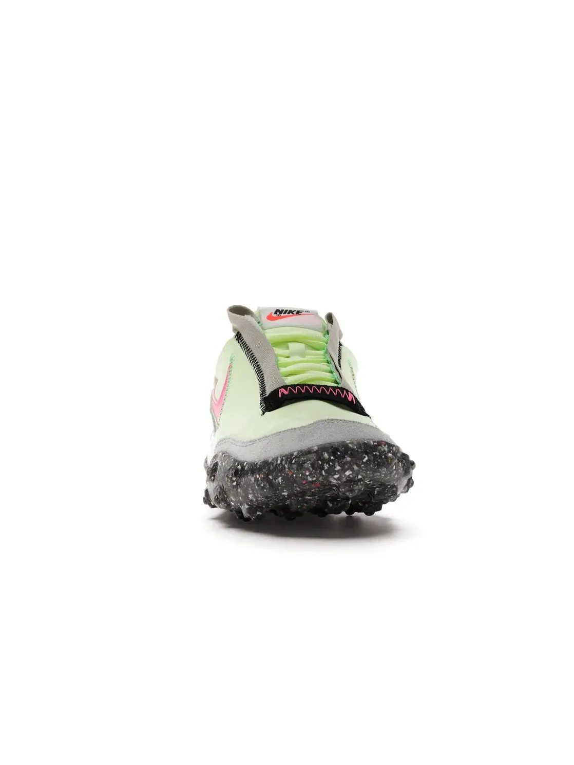 Женские кроссовки Lifestyle с принтом Nike Waffle Racer Crater — изображение 2 из 4, черный-зеленый-розовый