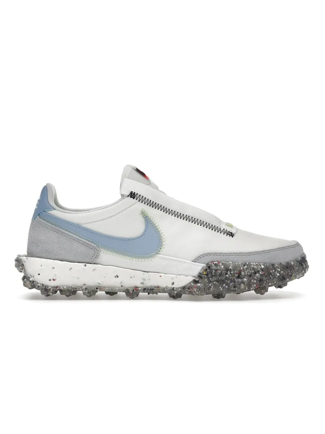 Женские кроссовки с ретро-дизайном Nike Waffle Racer Crater — изображение 1 из 4, белый светлый