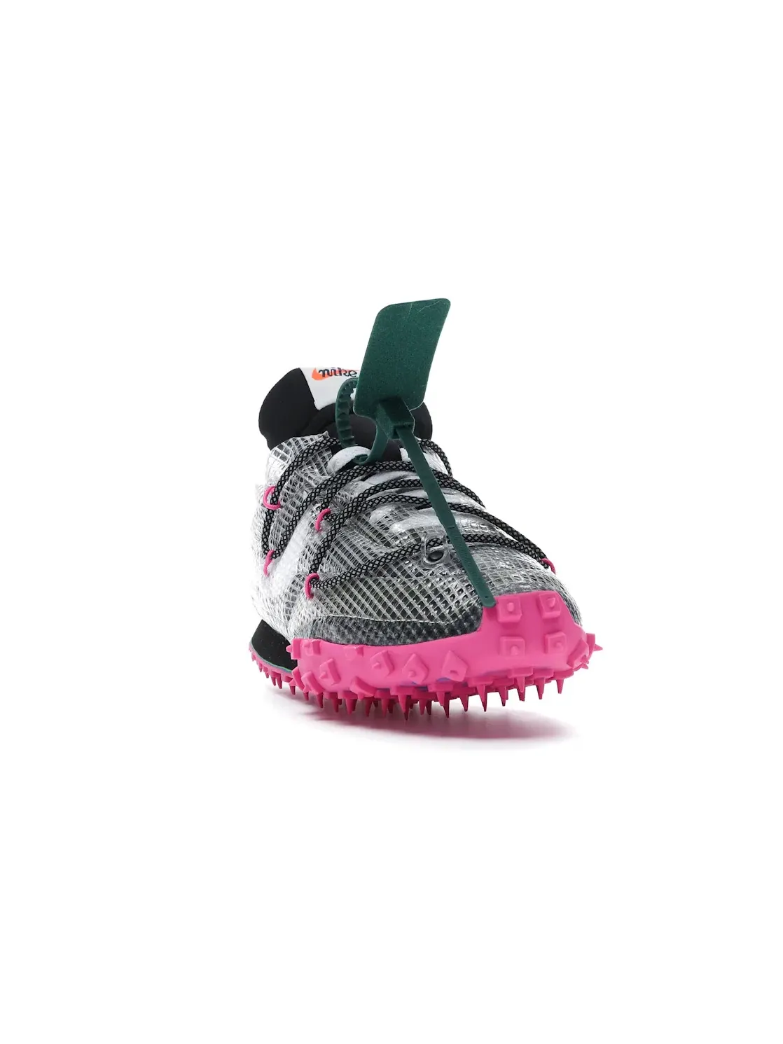 Женские кроссовки Lifestyle с принтом Nike Waffle Racer Nike — изображение 2 из 4, черный/-белый