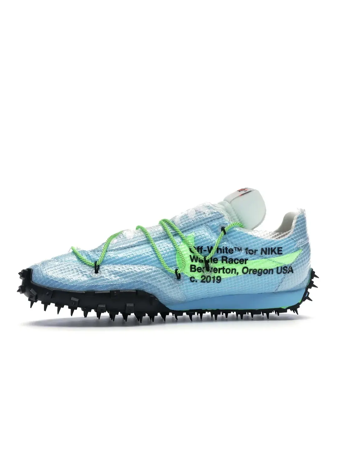 Женские кроссовки Lifestyle Nike Waffle Racer — изображение 3 из 4, черный-зеленый