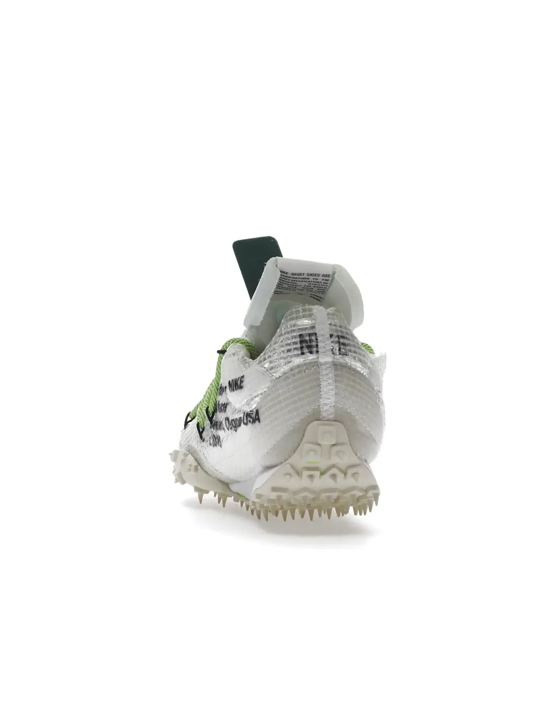 Женские кроссовки Lifestyle с рифленой подошвой Nike Waffle Racer — изображение 4 из 4, белый/зеленый-черный