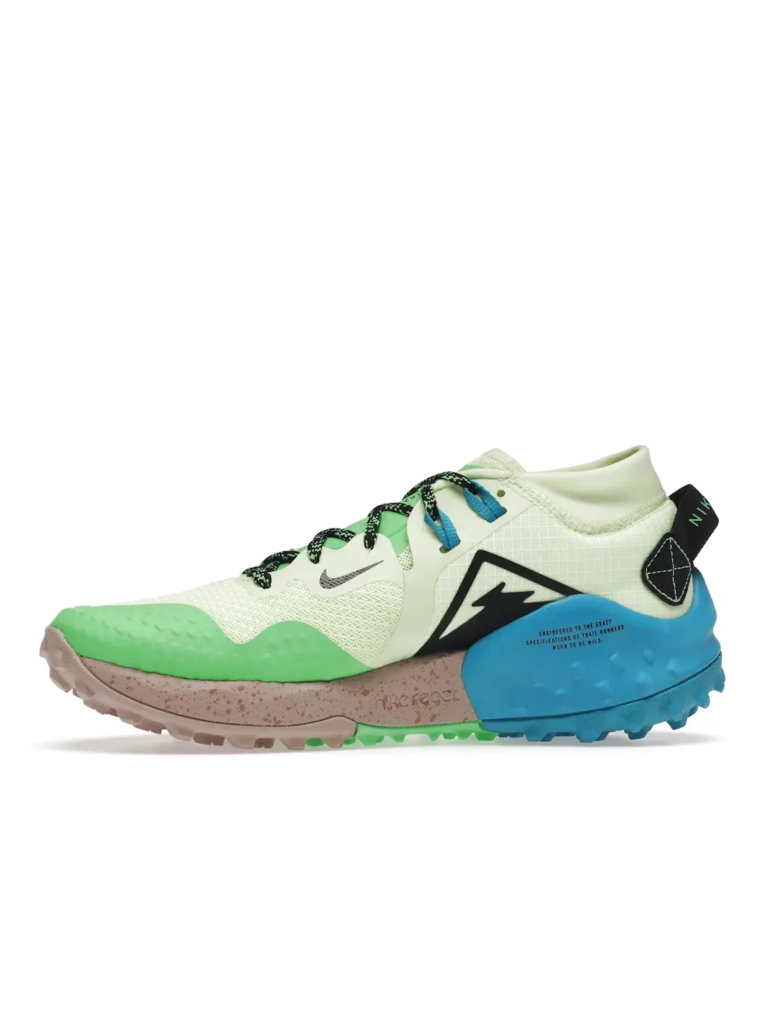 Мужские кроссовки для активного отдыха Nike Wildhorse 6 — изображение 3 из 4, зеленый/синий/черный