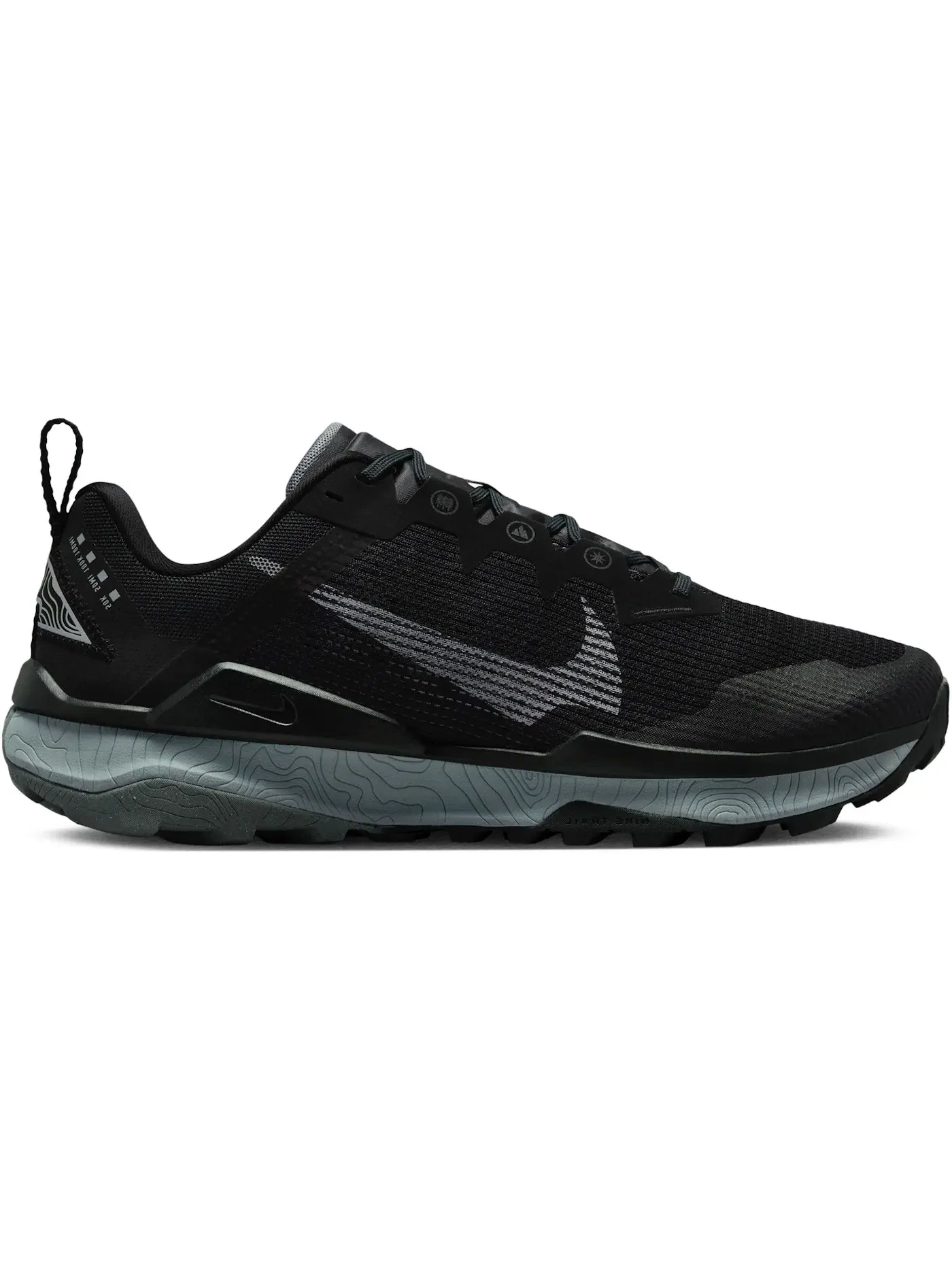 Мужские кроссовки для бега Nike Wildhorse 8 — изображение 1 из 1, черный/серый/белый/серый