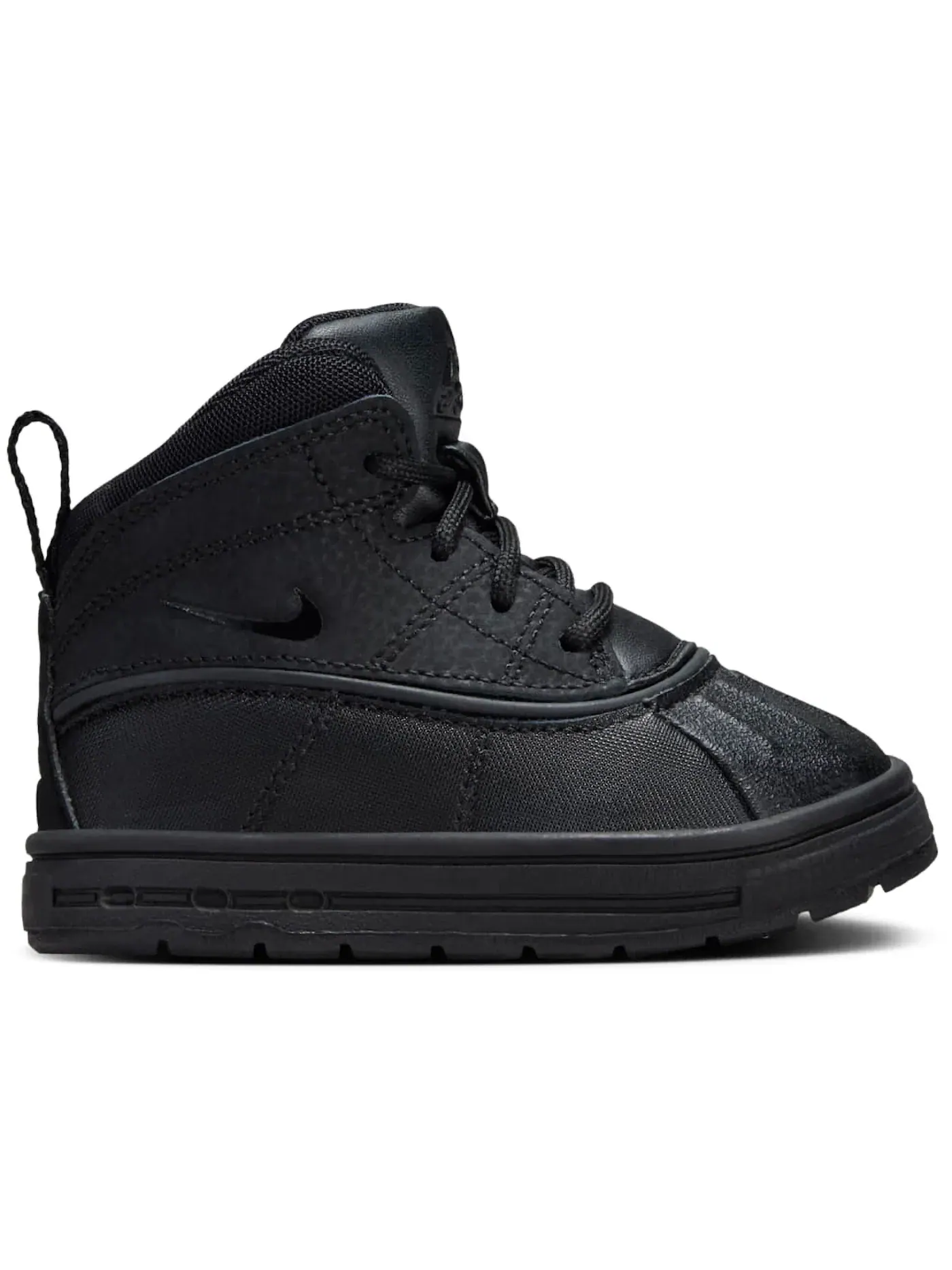 Детские кроссовки высокие с брендовым дизайном Nike Woodside 2 High — изображение 1 из 1, черный