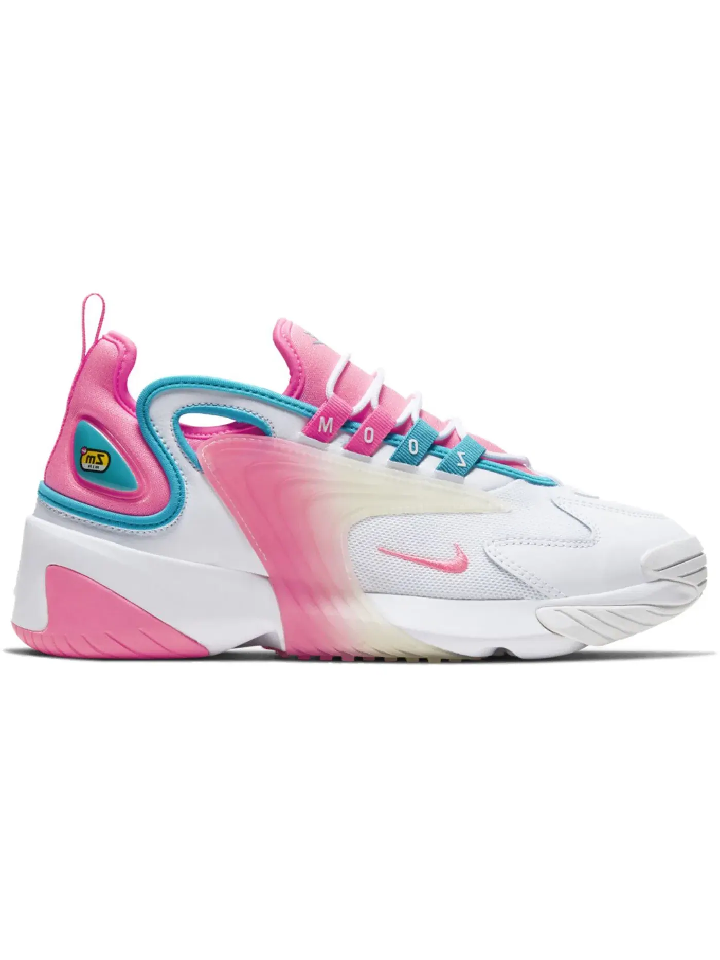 Женские кроссовки Lifestyle Nike Zoom 2K — изображение 1 из 1, белый розовый