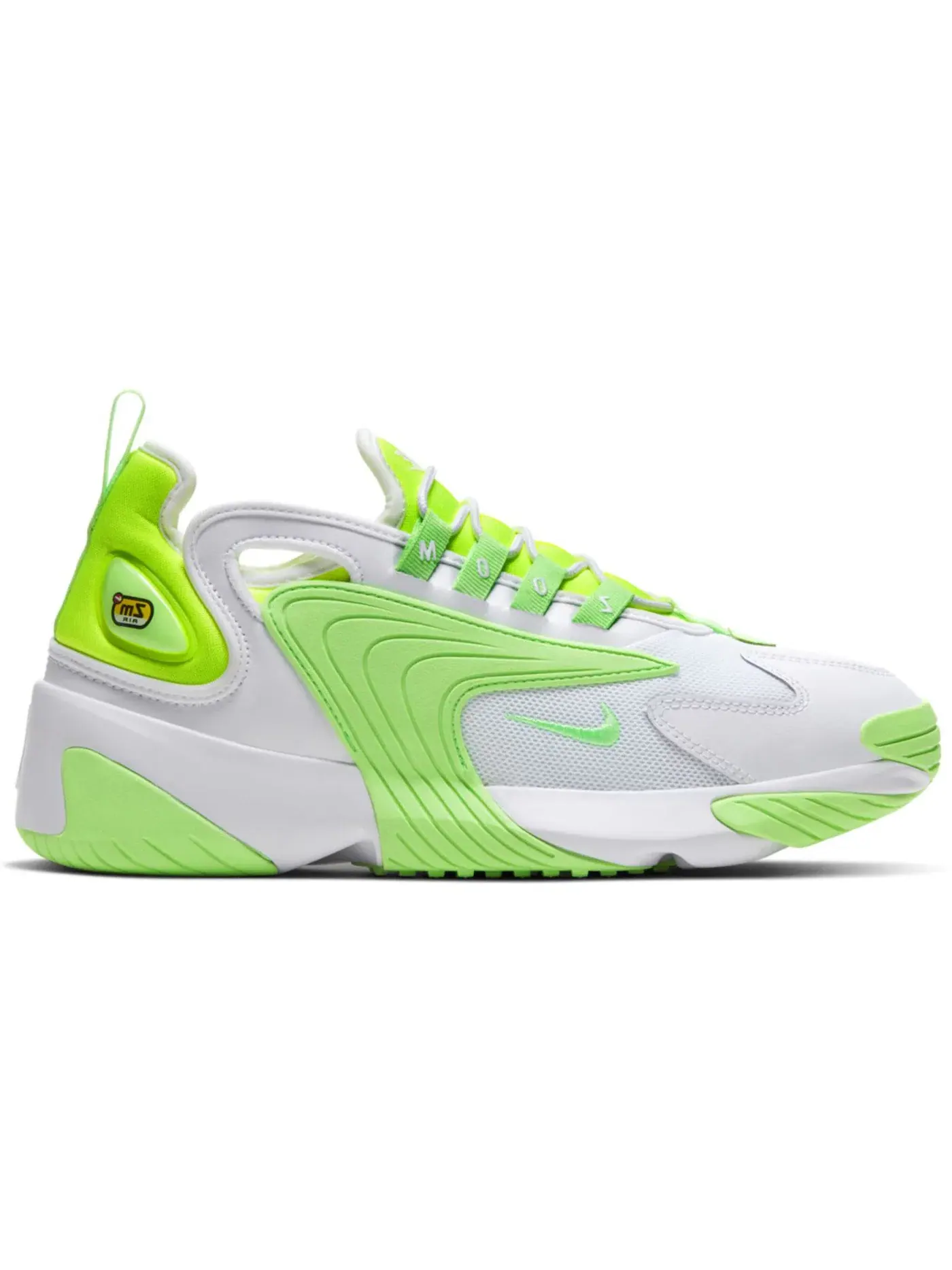 Женские кроссовки Lifestyle Nike Zoom 2K — изображение 1 из 1, белый/зеленый/белый