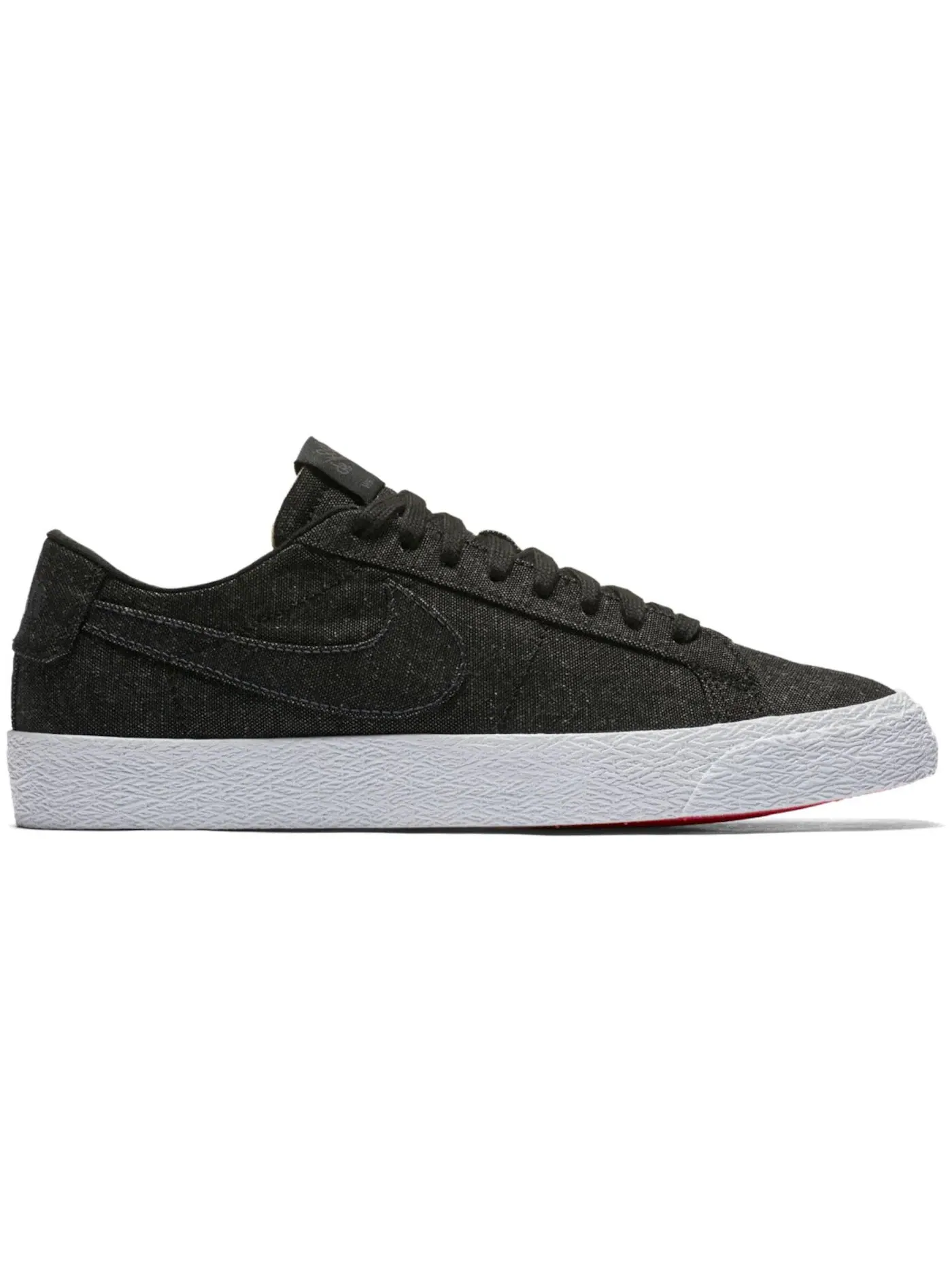 Мужские кроссовки Lifestyle Nike Zoom Blazer Low SB Canvas Deconstructed — изображение 1 из 1, черный/-черный