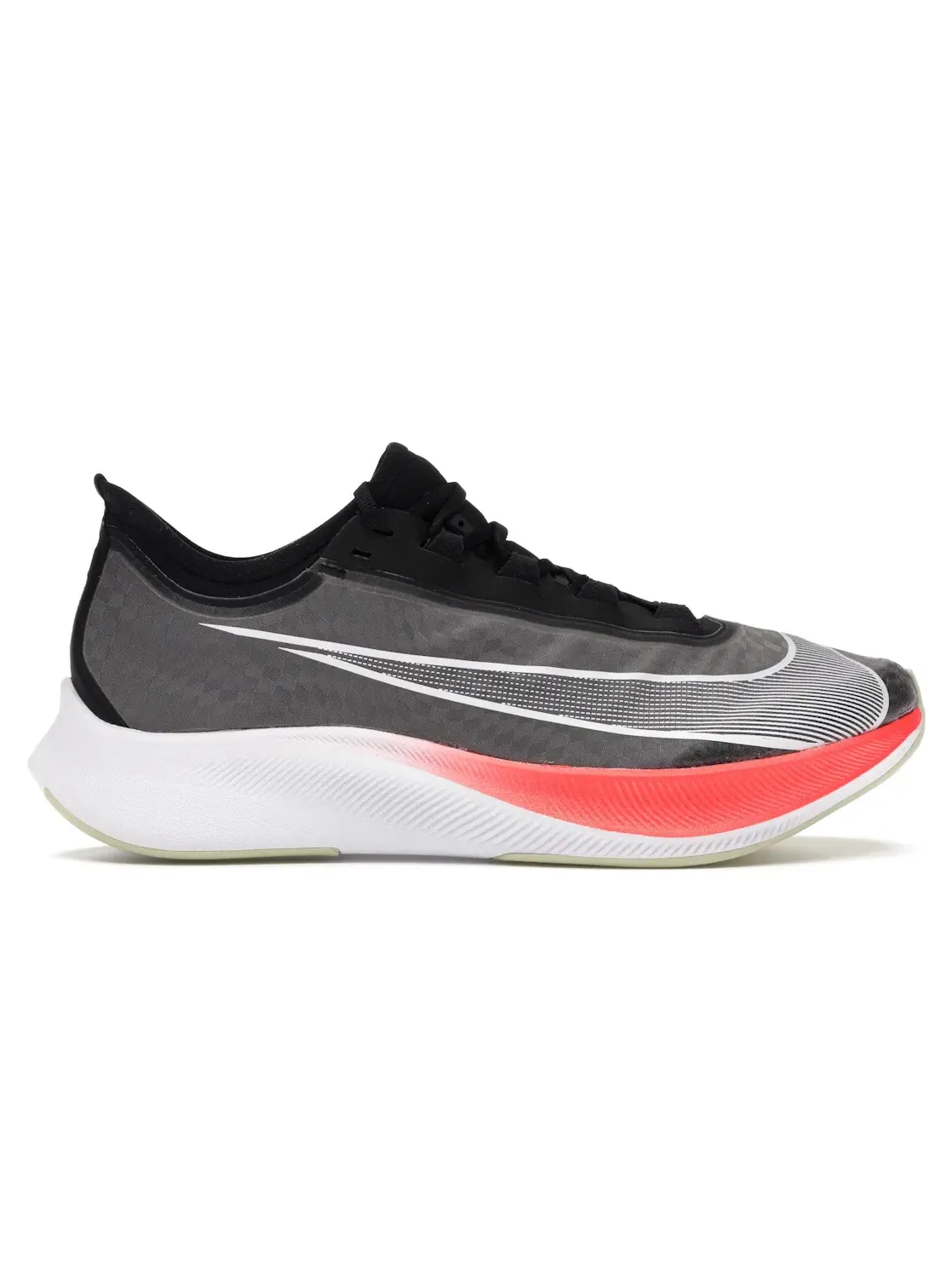 Мужские кроссовки для бега с технологией Zoom Fly 3 Nike — изображение 1 из 4, черный//оливковый/белый