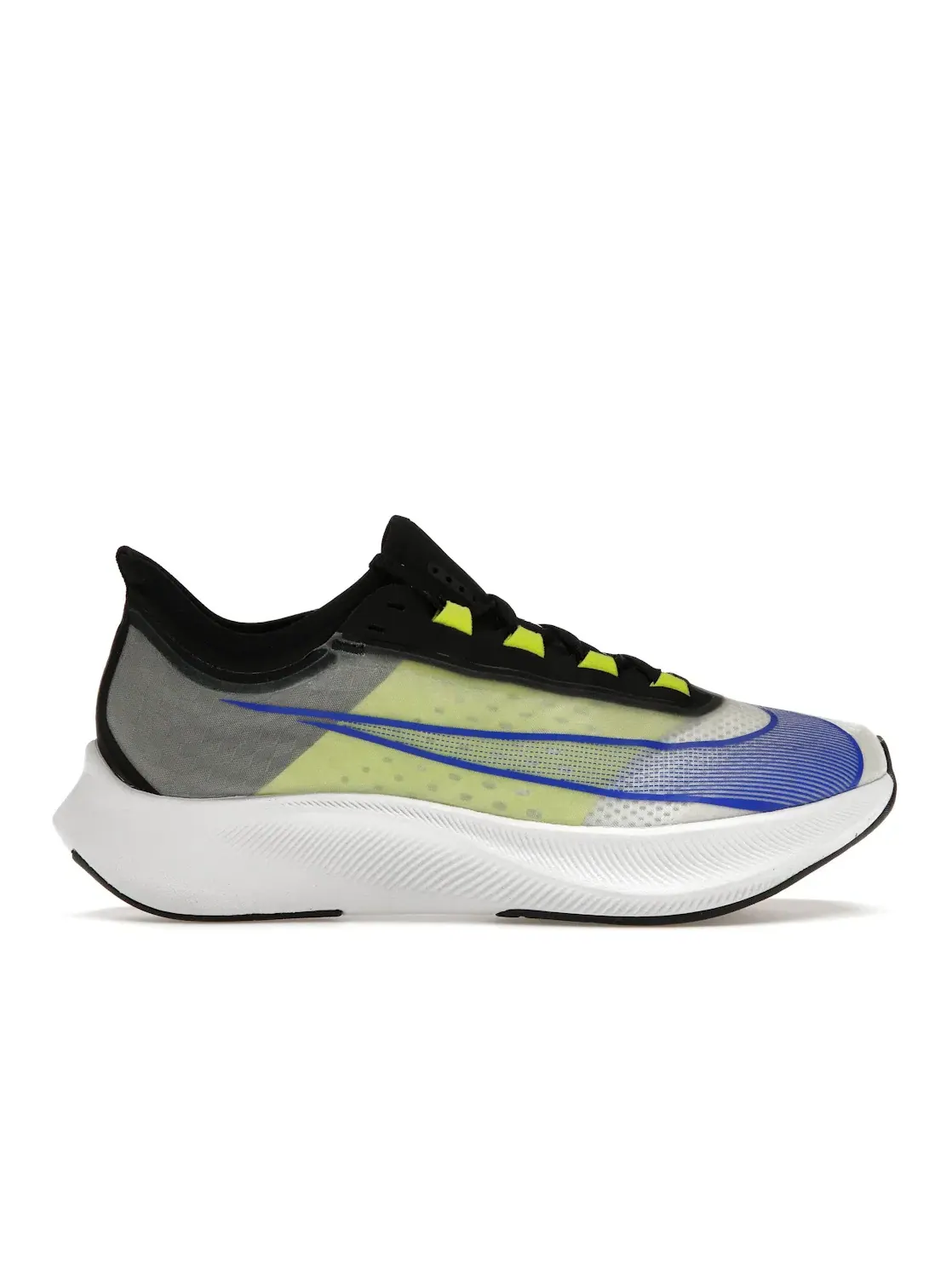 Мужские кроссовки для бега Nike Zoom Fly 3 — изображение 1 из 4, белый//черный/синий