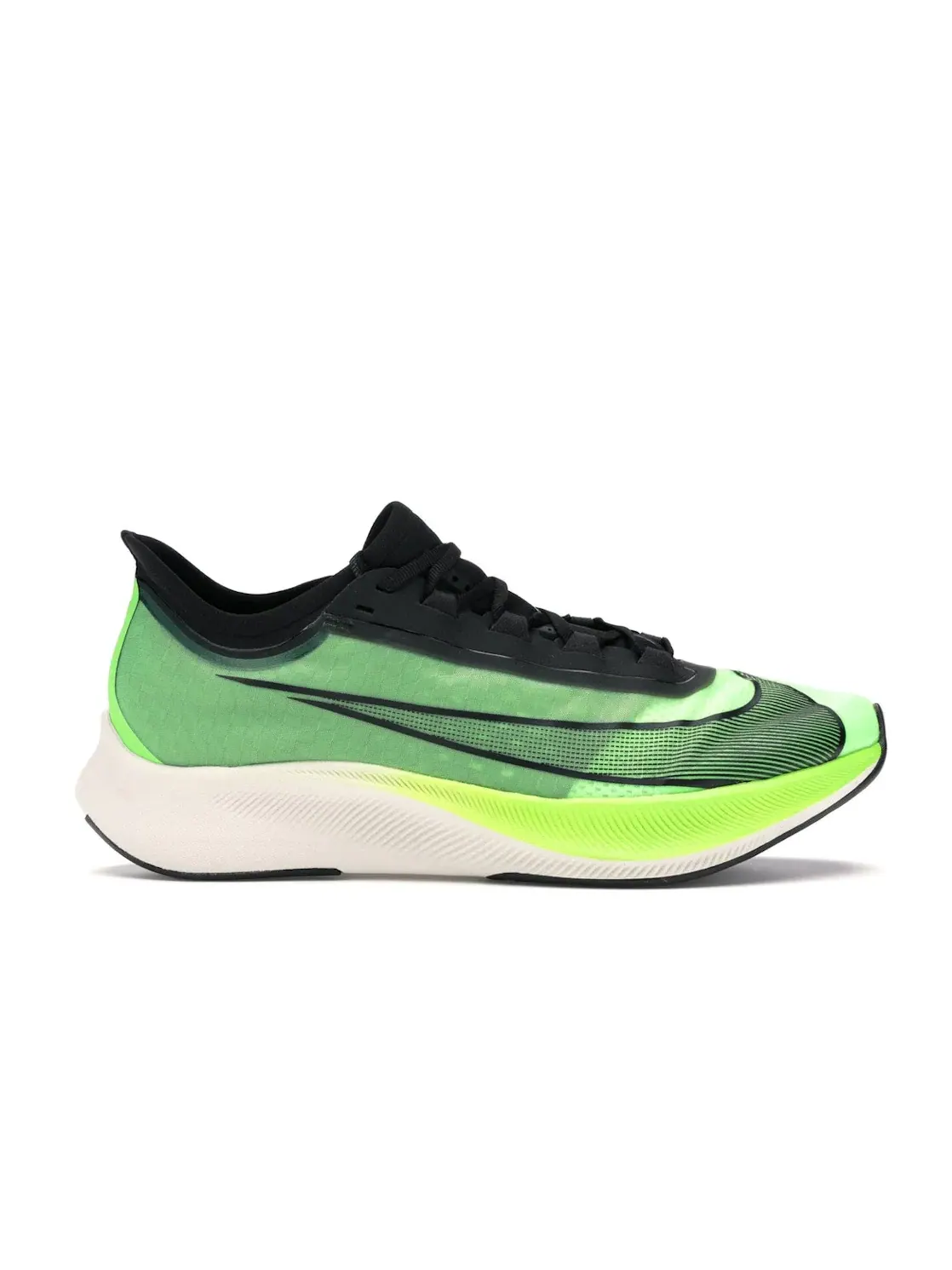 Мужские кроссовки для бега Nike Zoom Fly 3 — изображение 1 из 4, зеленый/черный-зеленый
