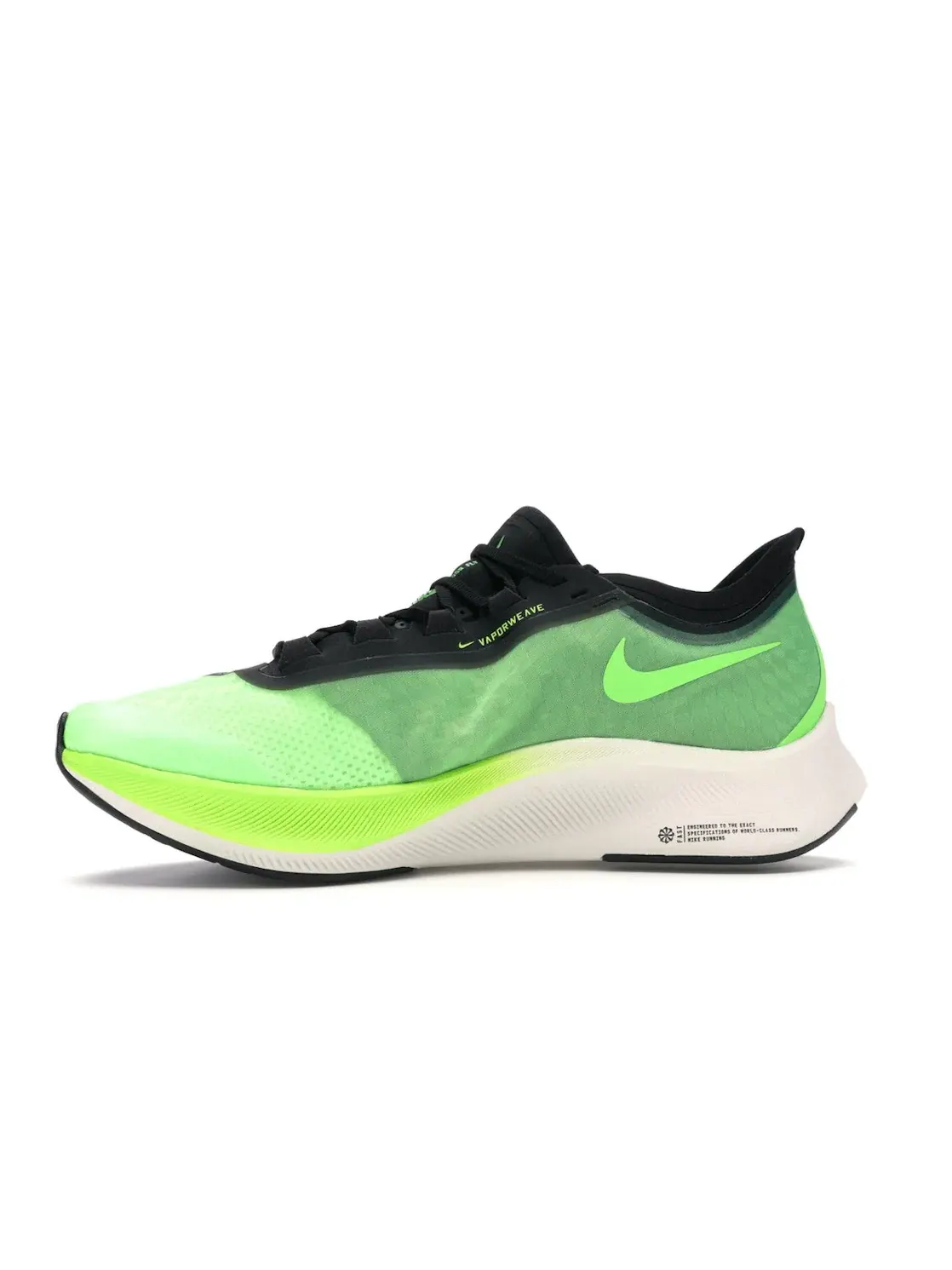 Мужские кроссовки для бега Nike Zoom Fly 3 — изображение 3 из 4, зеленый/черный-зеленый