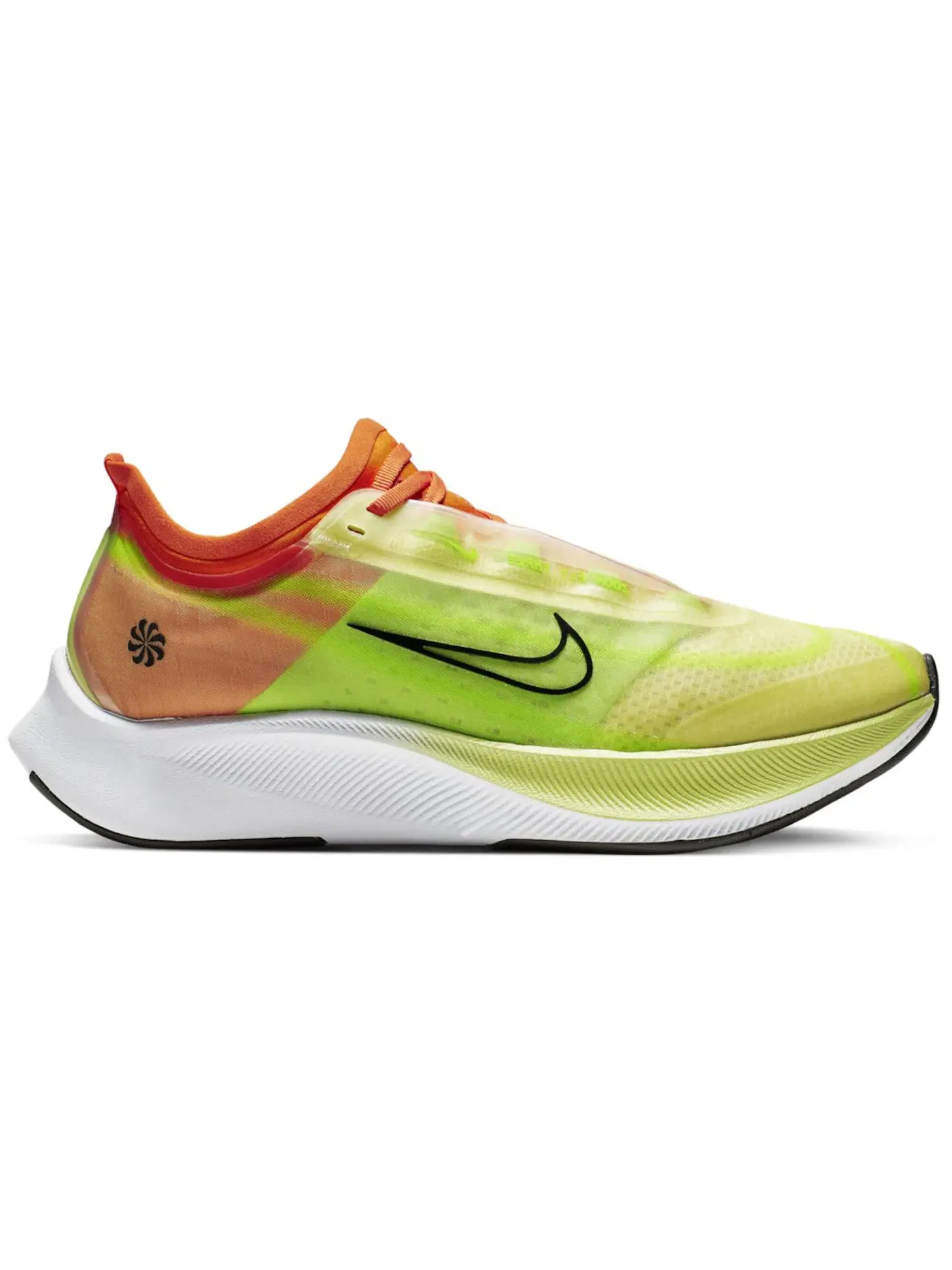 Женские кроссовки для бега Nike Zoom Fly 3 — изображение 1 из 1, зеленый/черный