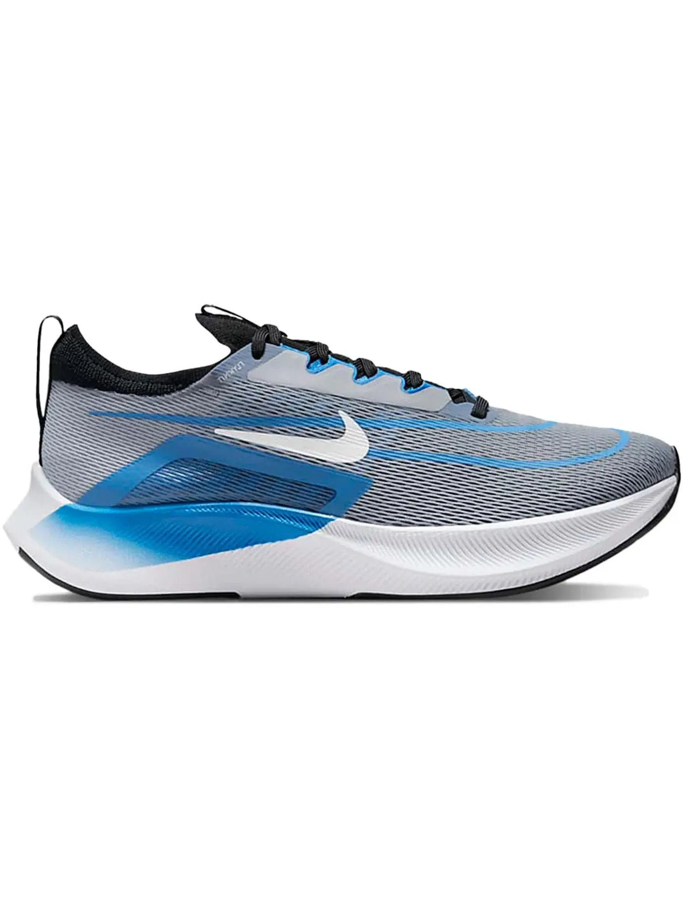Мужские кроссовки для бега Nike Zoom Fly 4 — изображение 1 из 1, серый/синий/черный/белый