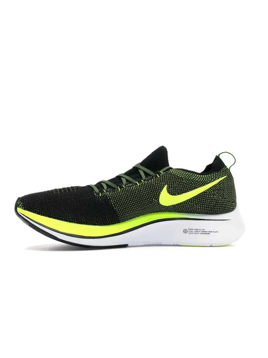 Мужские кроссовки для бега Nike Zoom Fly Flyknit — изображение 3 из 4, черный/черный--белый