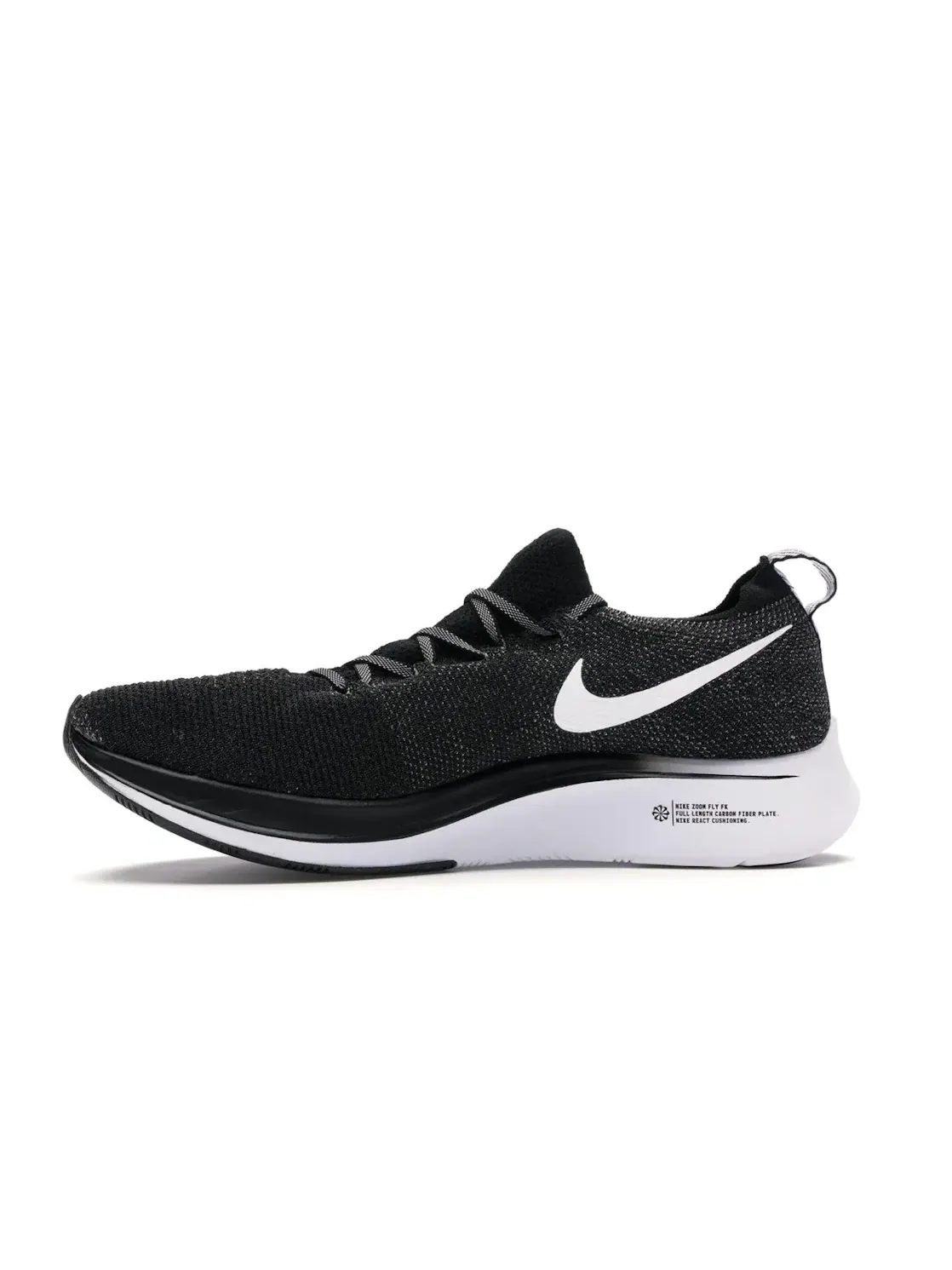 Мужские кроссовки для бега Nike Zoom Fly Flyknit — изображение 3 из 4, черный/черный-белый