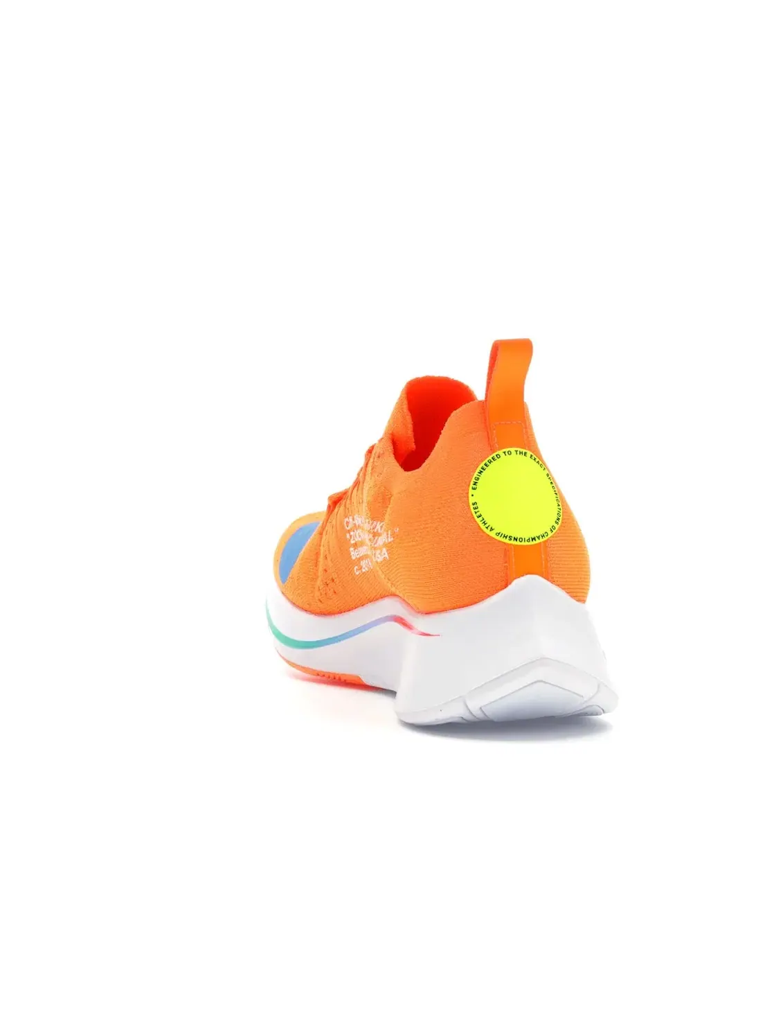 Мужские кроссовки с полным верхом Flyknit Nike Zoom Fly Mercurial — изображение 4 из 4, оранжевый/белый