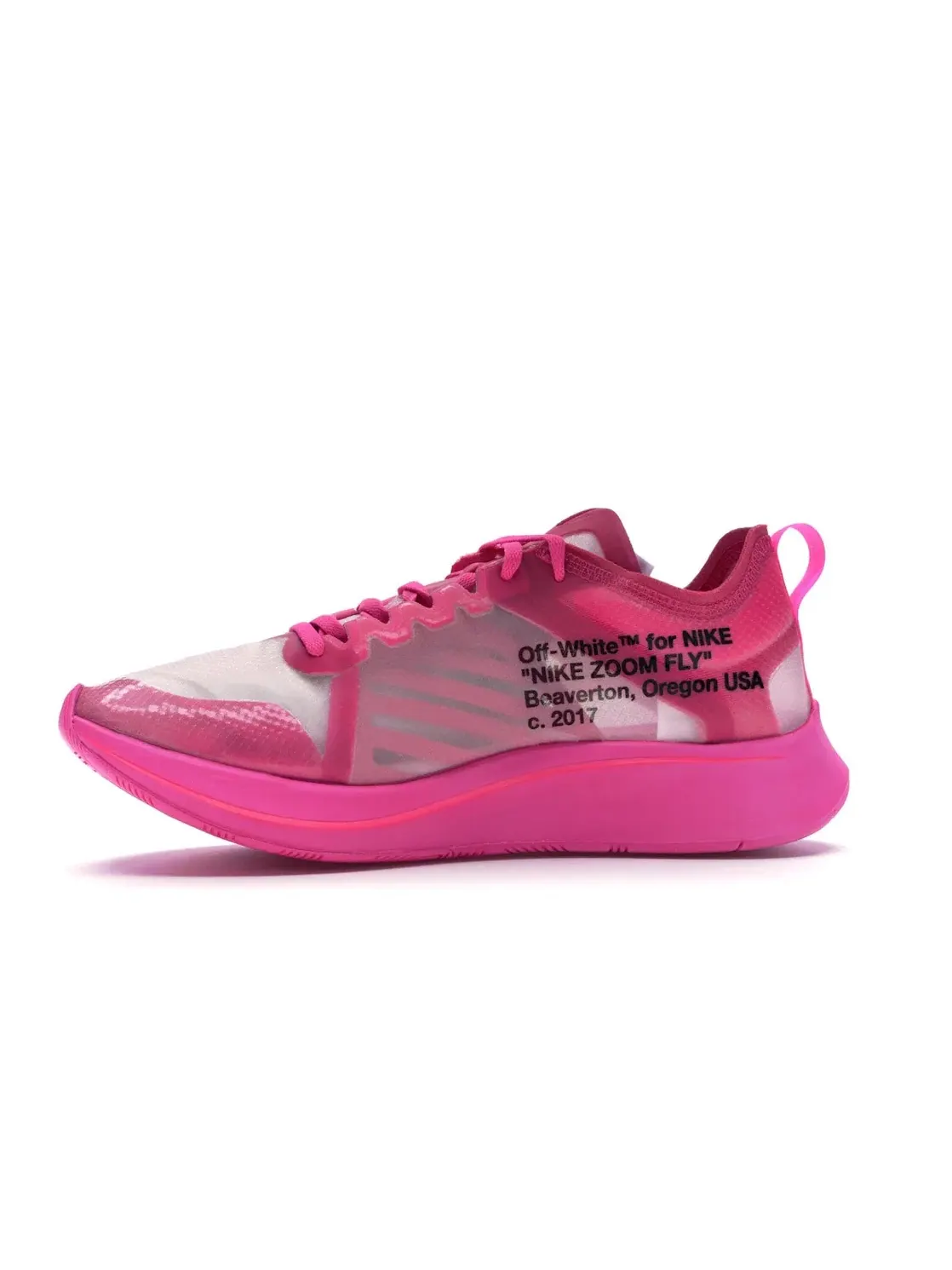 Мужские кроссовки с прозрачным верхом Nike Zoom Fly Nike — изображение 3 из 4, розовый/розовый