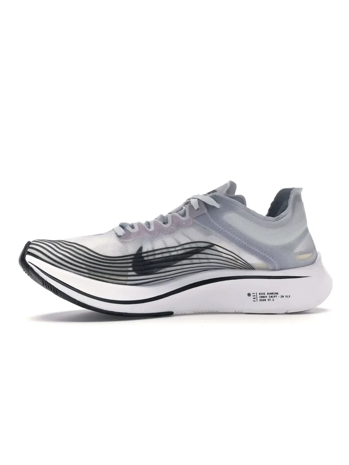 Женские кроссовки для бега Nike Zoom Fly — изображение 3 из 4, платиновый/белый-черный