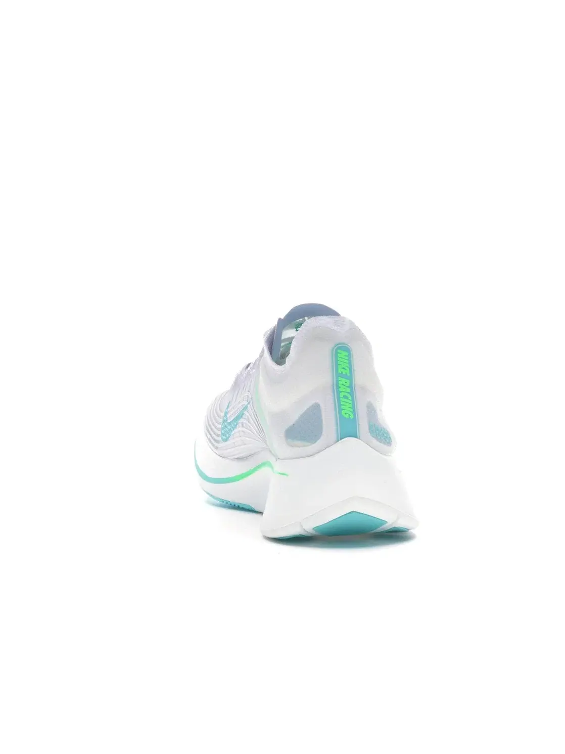 Мужские кроссовки для бега с агрессивным рокером Nike Zoom Fly — изображение 4 из 4, белый/зеленый-белый