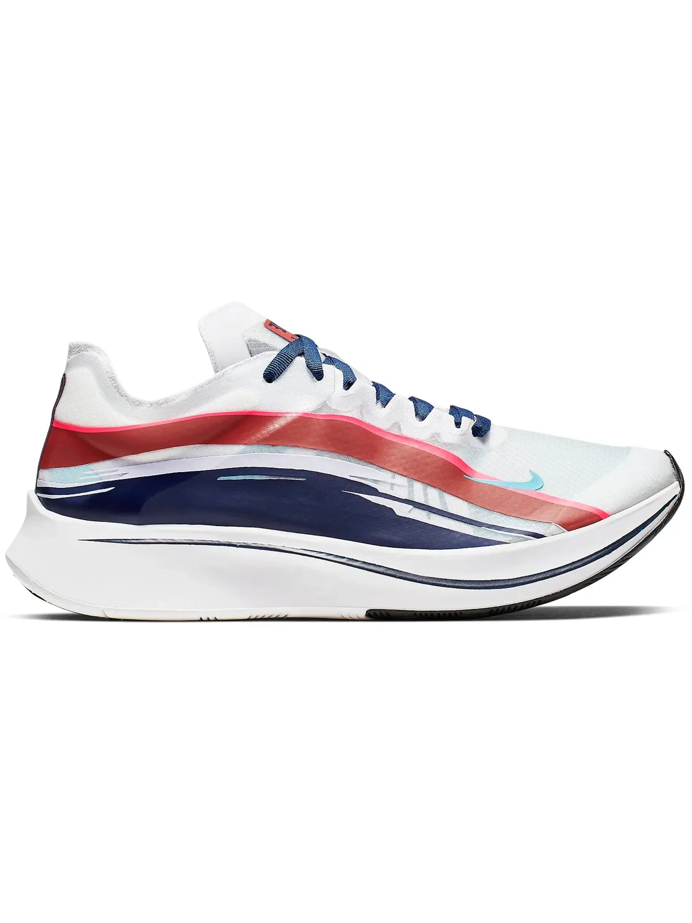 Женские кроссовки для бега Nike Zoom Fly SP — изображение 1 из 1, белый/синий-черный