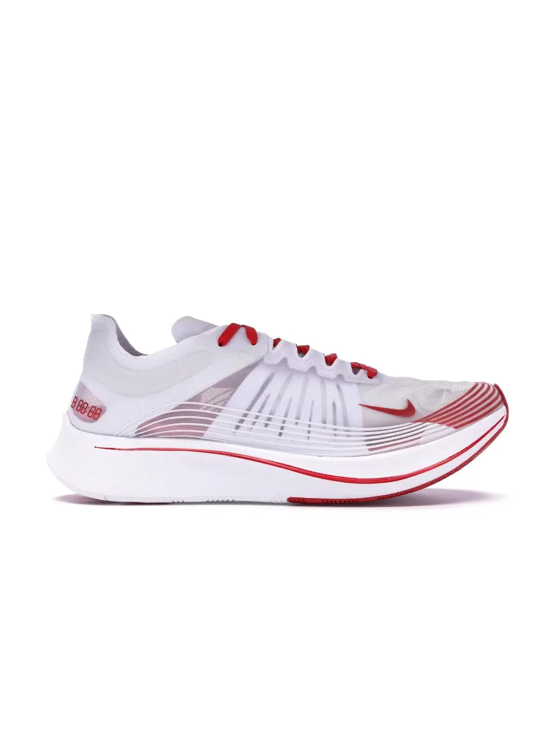 Мужские кроссовки для бега с карбоновой пластиной Nike Zoom Fly — изображение 1 из 4, белый/красный-белый