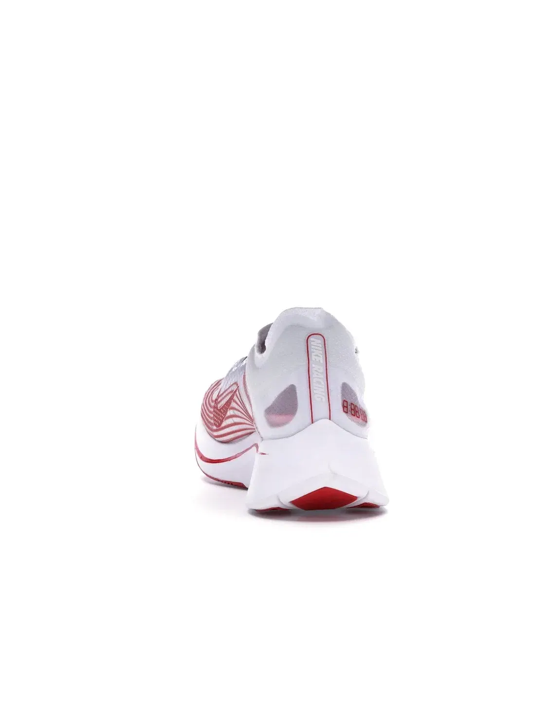 Мужские кроссовки для бега с карбоновой пластиной Nike Zoom Fly — изображение 4 из 4, белый/красный-белый