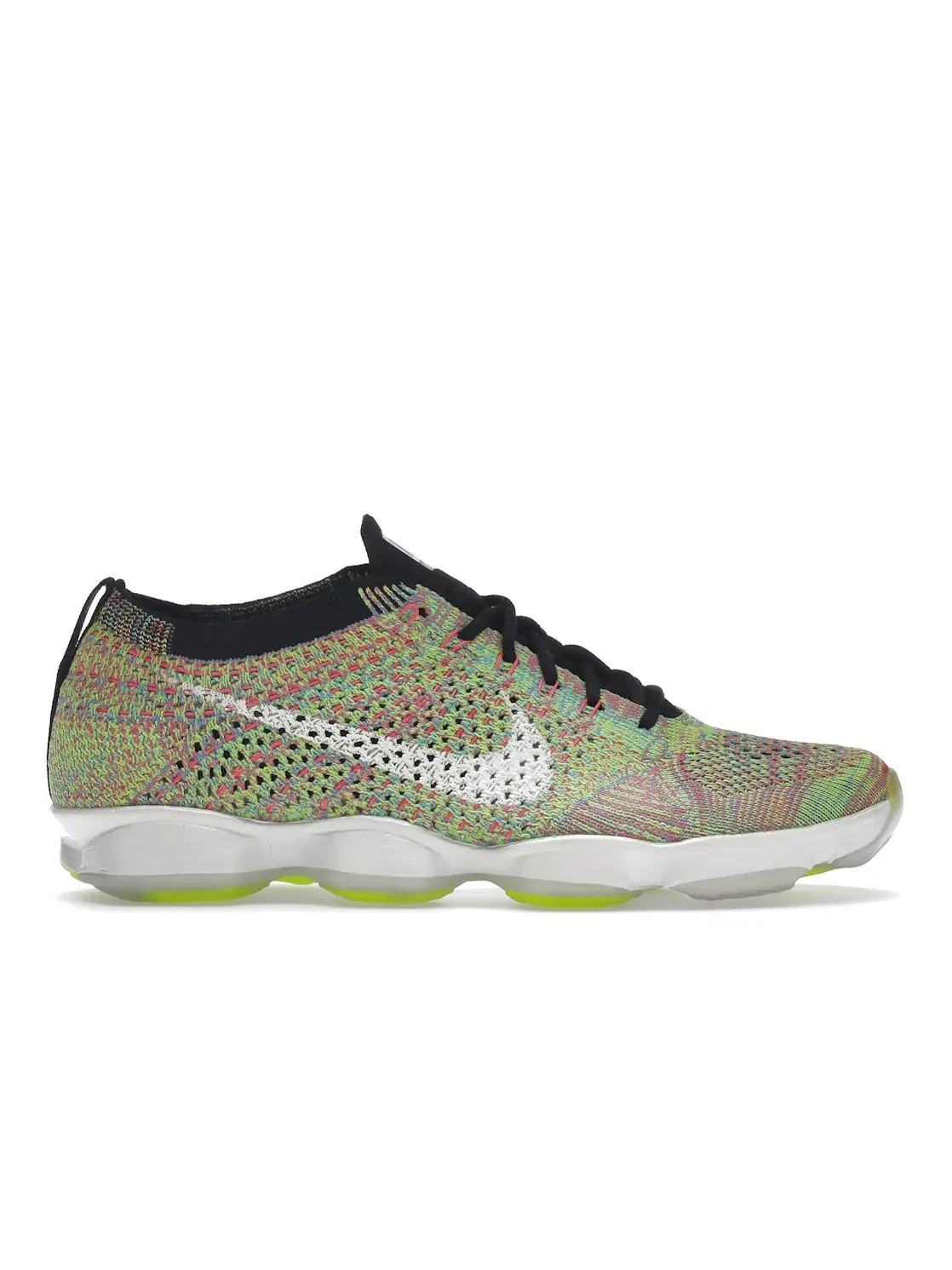 Женские кроссовки для бега Nike Zoom Flyknit Agility — изображение 1 из 4, мульти/белый/зеленый