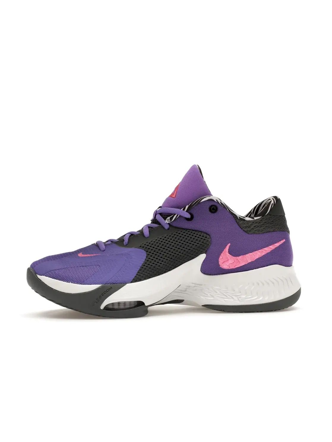 Мужские кроссовки для баскетбола Nike Zoom Freak 4 NRG Nike — изображение 3 из 4, белый/черный/розовый