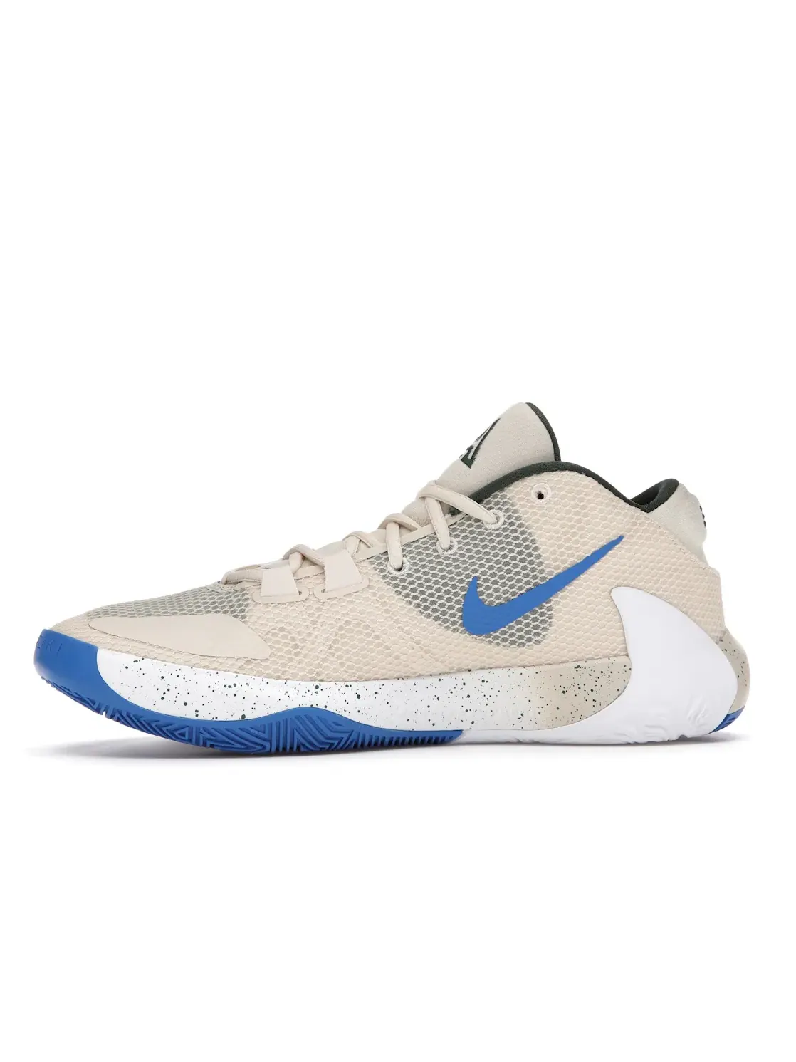 Мужские кроссовки с принтом Nike Zoom Freak 1 Nike — изображение 3 из 4, светлый кремовый/синий
