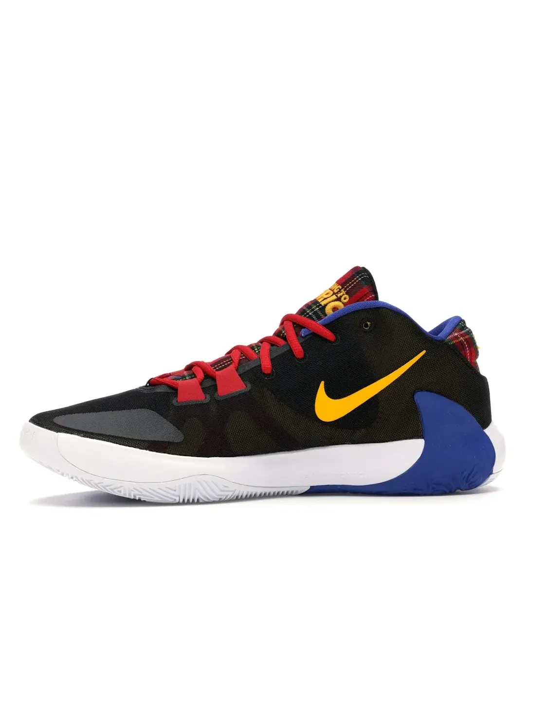 Мужские кроссовки с принтом Nike Zoom Freak 1 Nike — изображение 3 из 4, черный/белый--золотистый