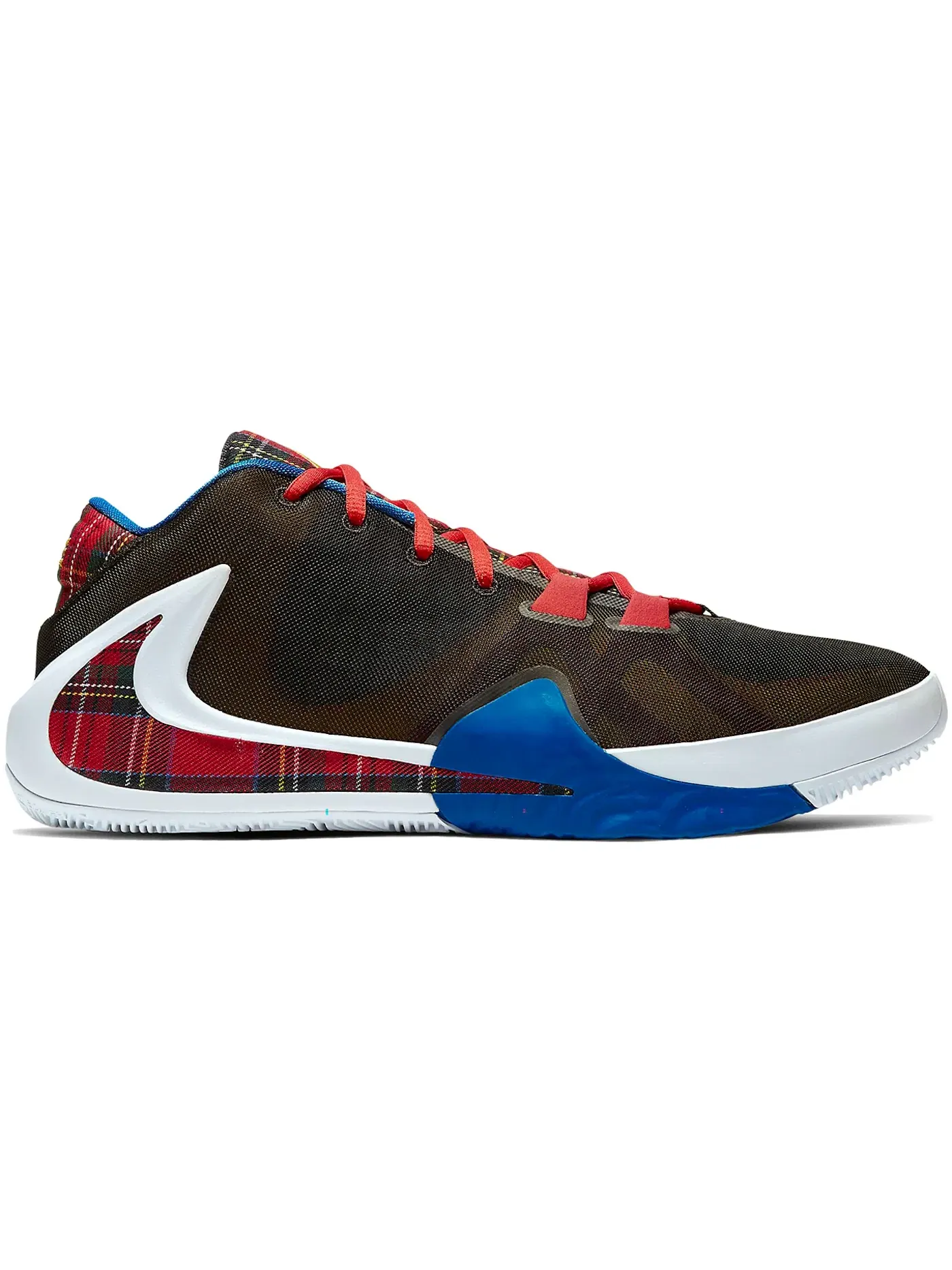 Детские кроссовки для мальчиков с принтом Nike Zoom Freak 1 Nike — изображение 1 из 1, черный/белый--золотистый
