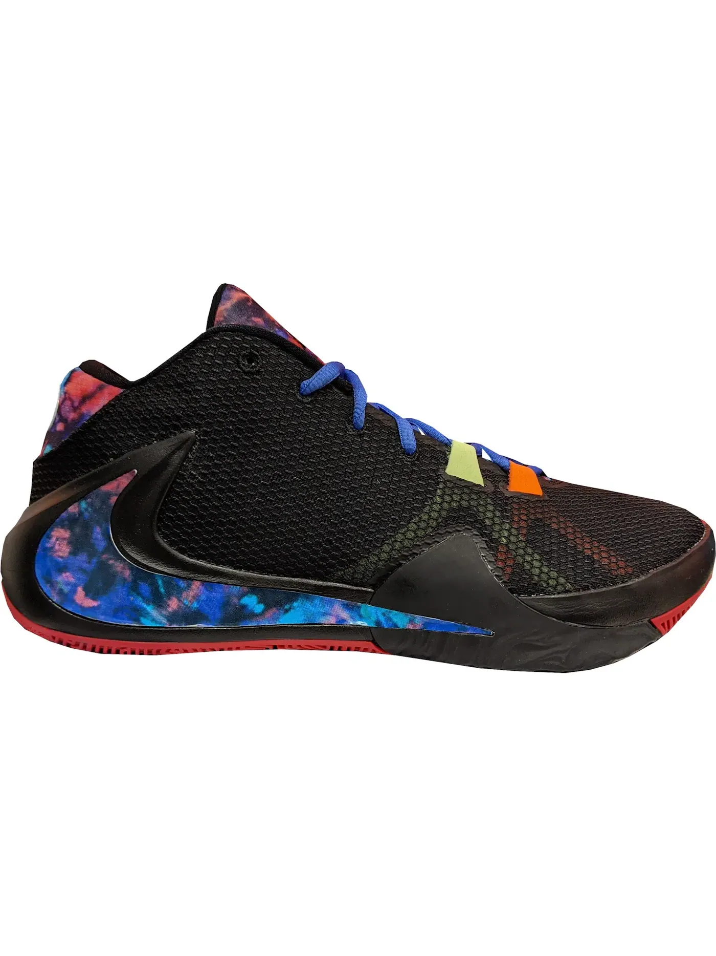 Мужские кроссовки для баскетбола Nike Zoom Freak 1 — изображение 1 из 1, черный/мульти--розовый