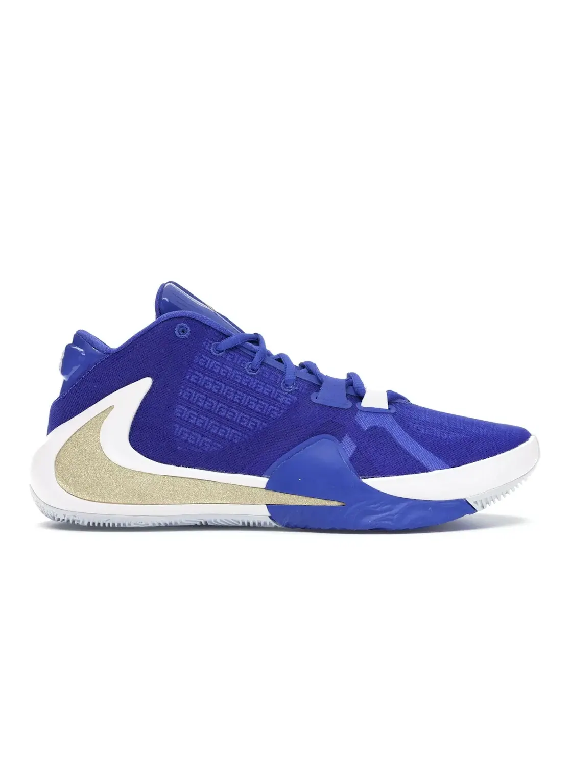 Мужские баскетбольные кроссовки с принтом Nike Zoom Freak 1 Nike — изображение 1 из 4, черный/мульти--синий
