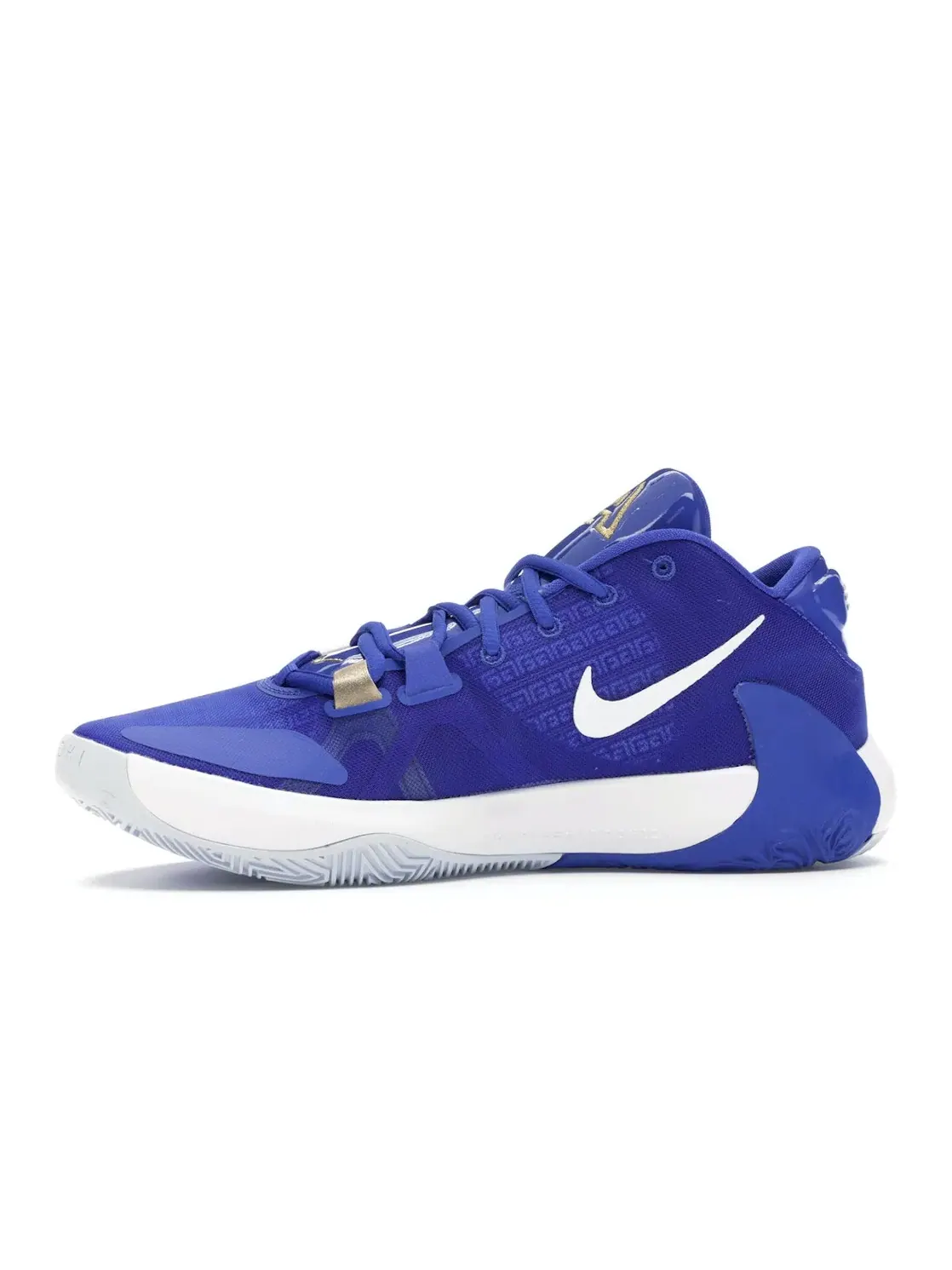 Мужские баскетбольные кроссовки с принтом Nike Zoom Freak 1 Nike — изображение 3 из 4, черный/мульти--синий
