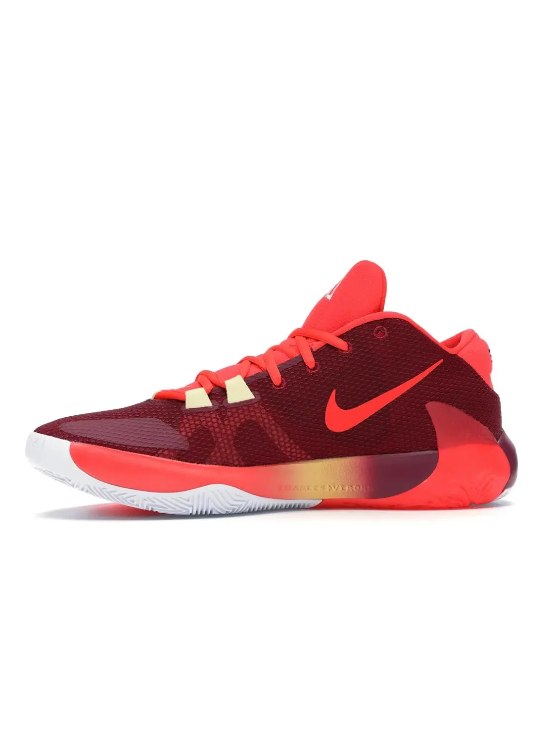 Мужские кроссовки для баскетбола Nike Zoom Freak 1 — изображение 3 из 4, красный/синий-яркий