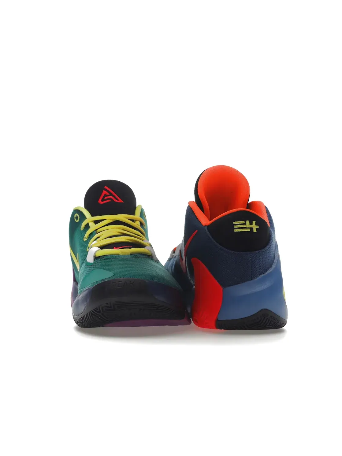 Мужские кроссовки для баскетбола Nike Zoom Freak 1 — изображение 4 из 4, оранжевый/желтый-черный