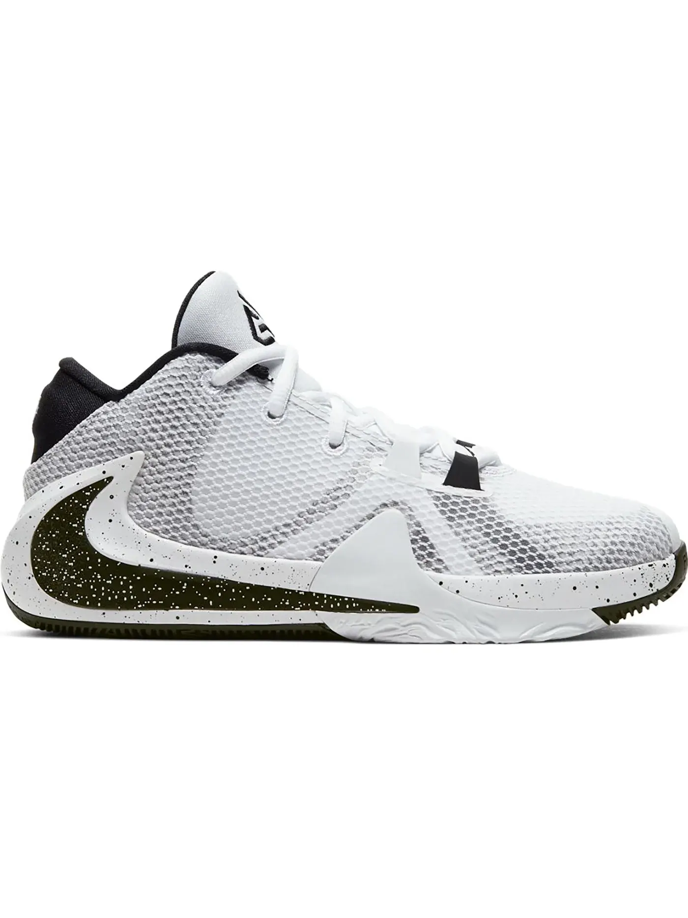 Детские кроссовки для мальчиков баскетбольные Nike Zoom Freak 1 Nike — изображение 1 из 1, белый/белый-черный