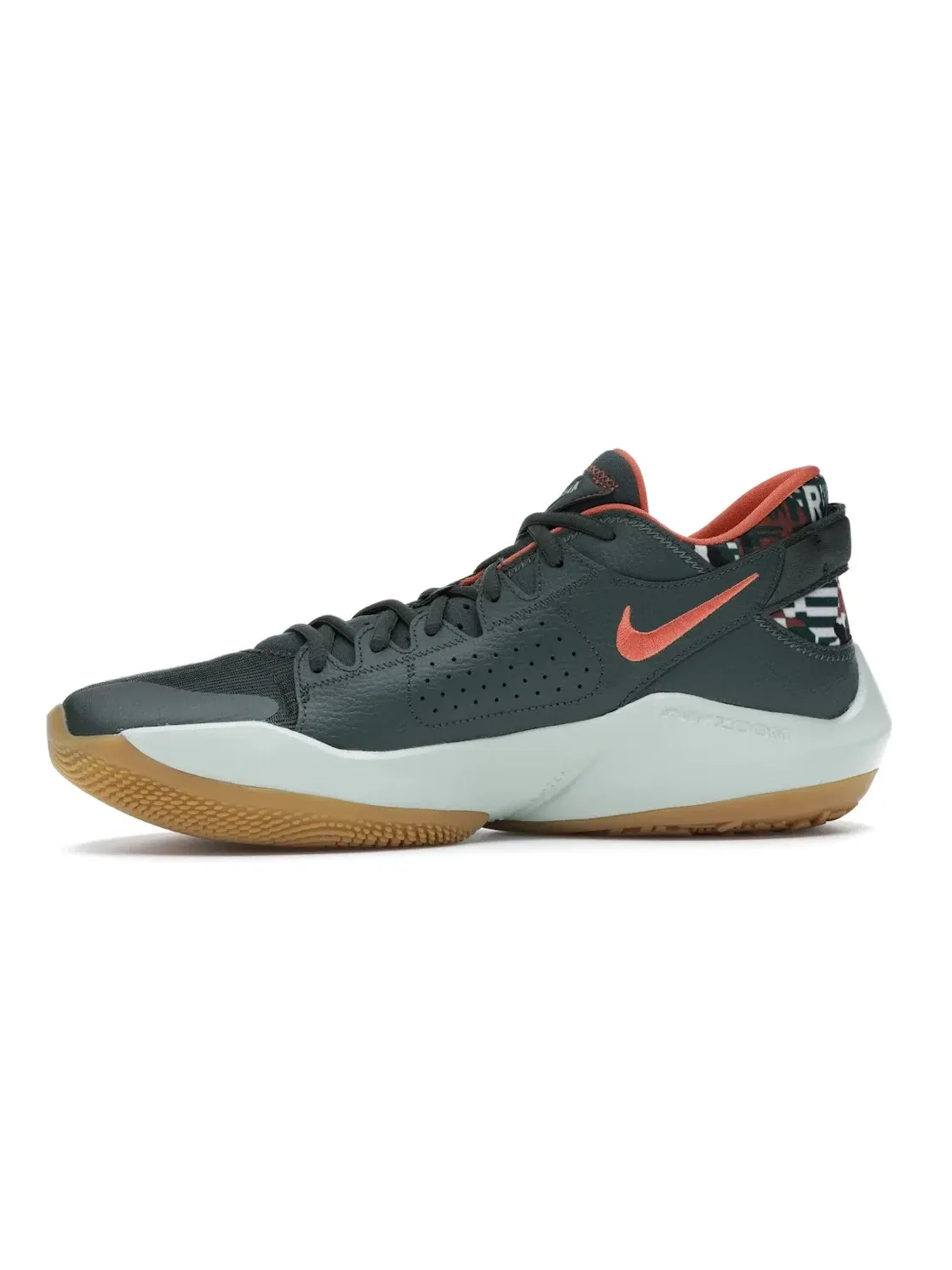 Мужские кроссовки для баскетбола Nike Zoom Freak 2 — изображение 3 из 4, винтажный зеленый