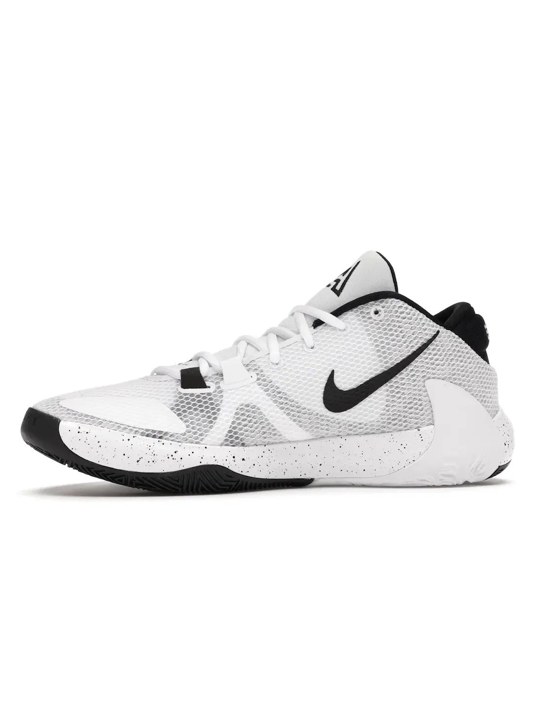 Мужские кроссовки для баскетбола с принтом Nike Zoom Freak 1 Nike — изображение 3 из 4, белый/белый-черный