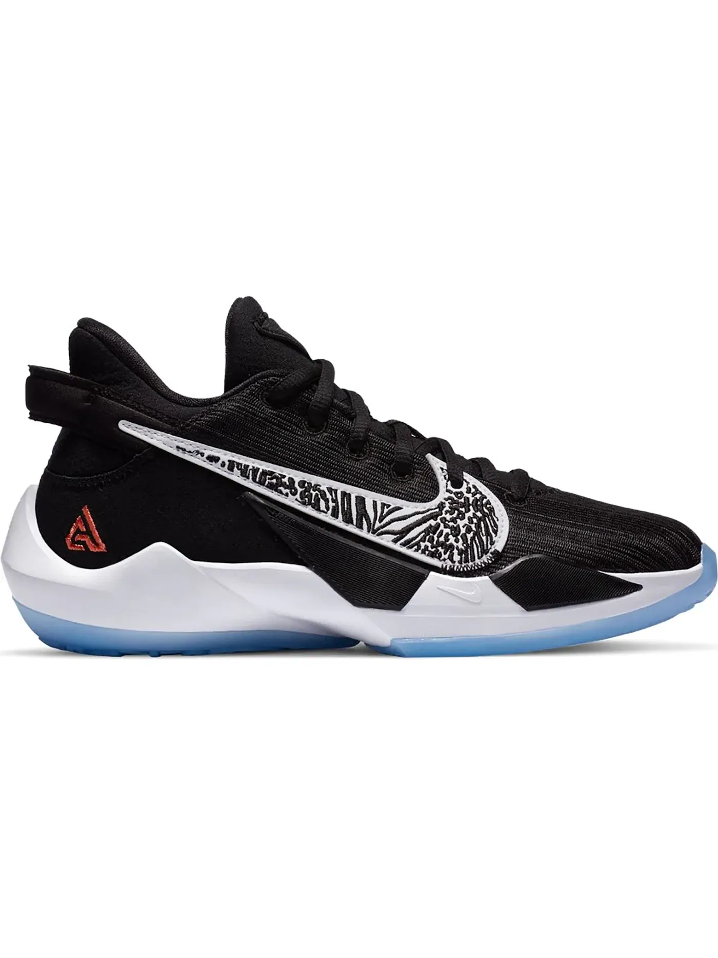 Детские кроссовки для мальчиков Nike Zoom Freak 2 — изображение 1 из 1, черный/черный-белый