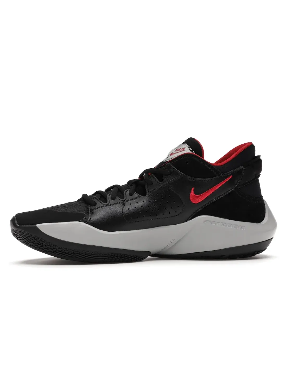Мужские кроссовки для баскетбола Nike Zoom Freak 2 — изображение 3 из 4, черный/белый-красный