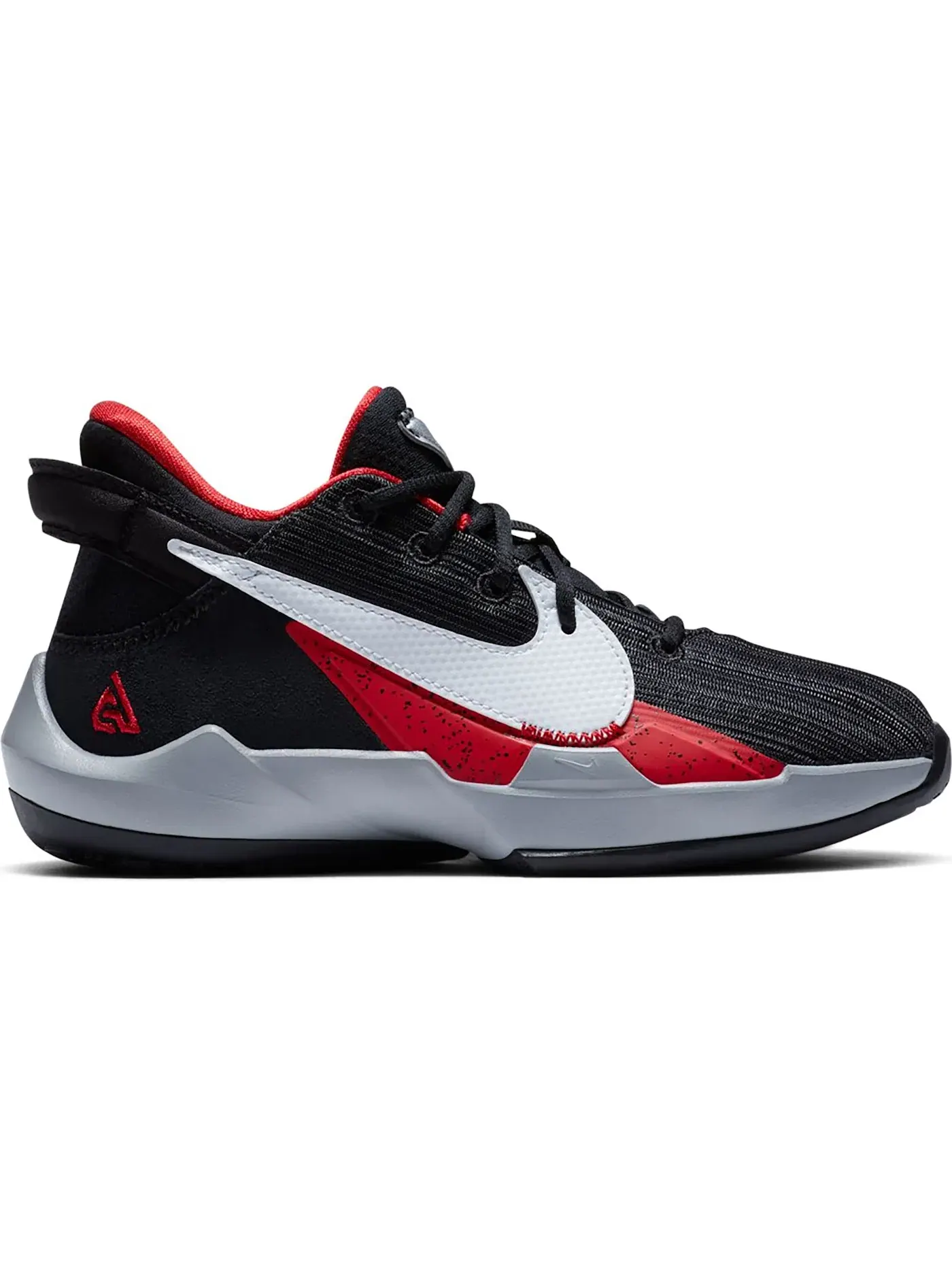 Детские кроссовки для баскетбола Nike Zoom Freak 2 Bred — изображение 1 из 1, черный/белый-красный