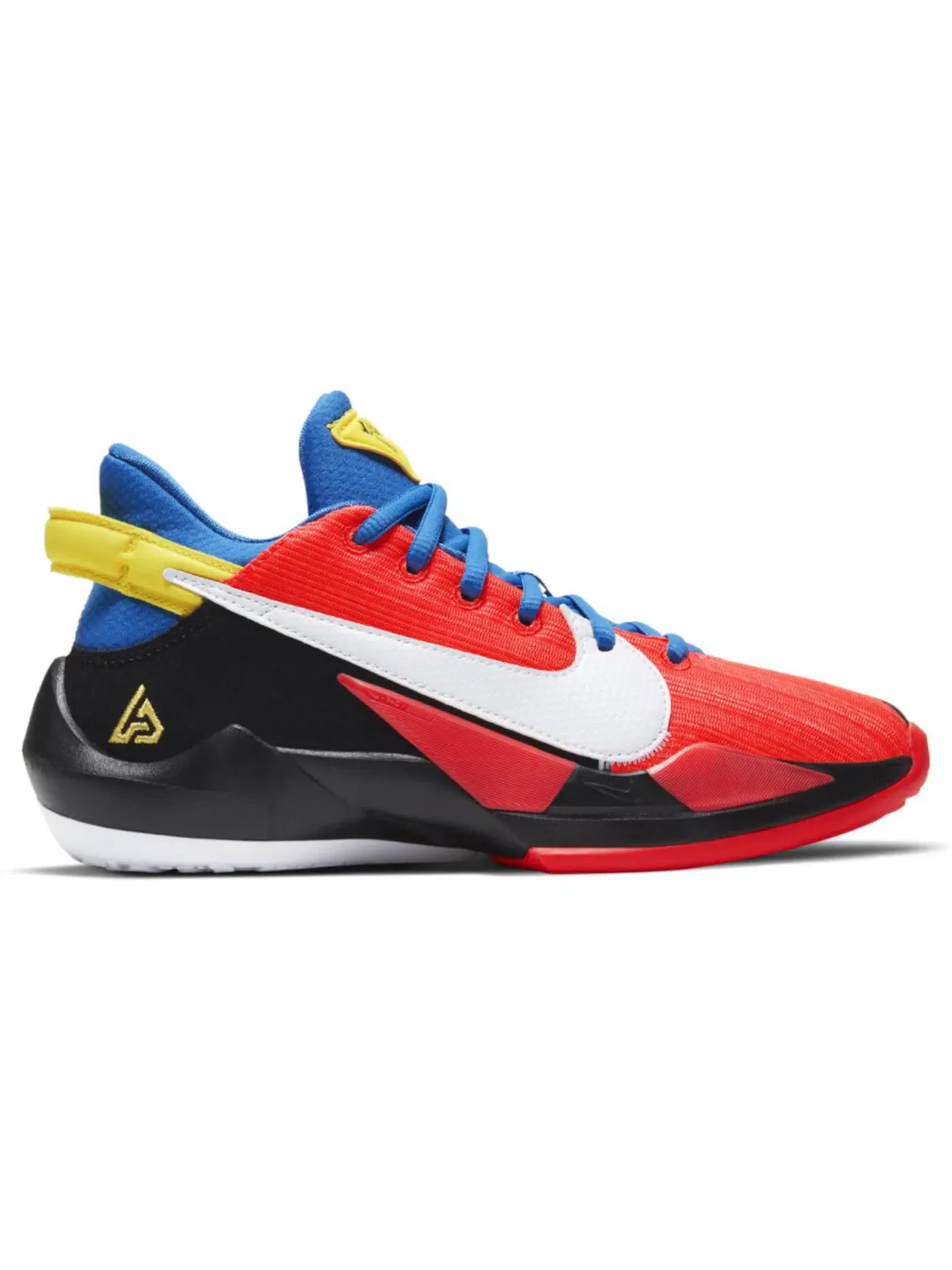 Детские кроссовки для мальчиков баскетбольные Nike Zoom Freak 2 — изображение 1 из 1, яркий/белый/желтый/синий