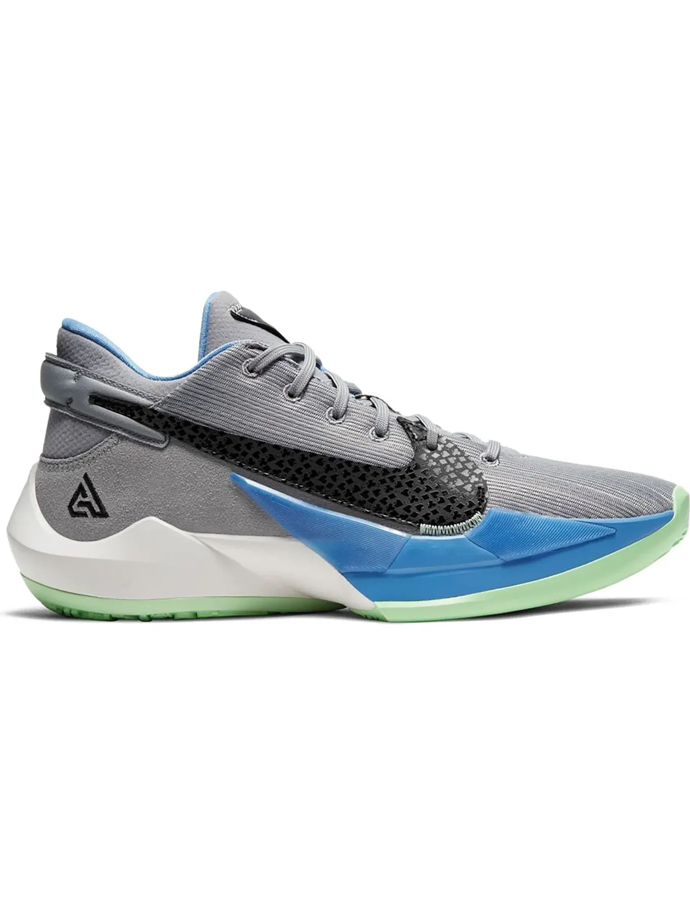 Мужские кроссовки для баскетбола Nike Zoom Freak 2 — изображение 1 из 1, серый/черный-синий