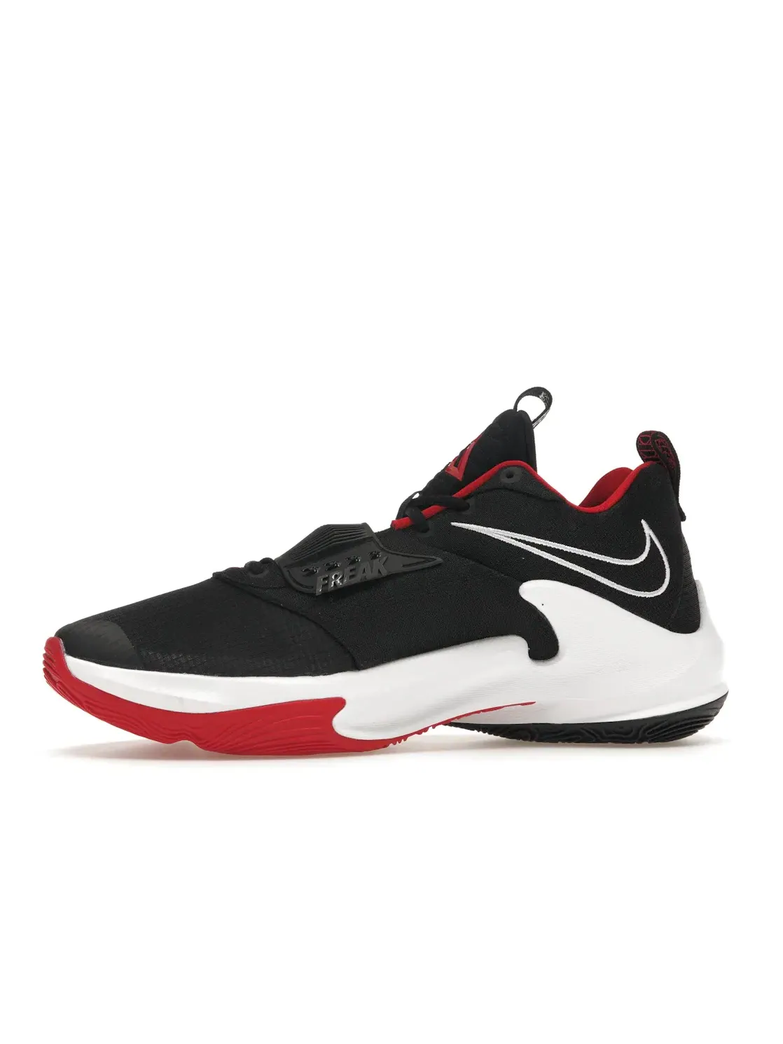 Мужские кроссовки для баскетбола Nike Zoom Freak 3 — изображение 3 из 4, черный/красный/белый