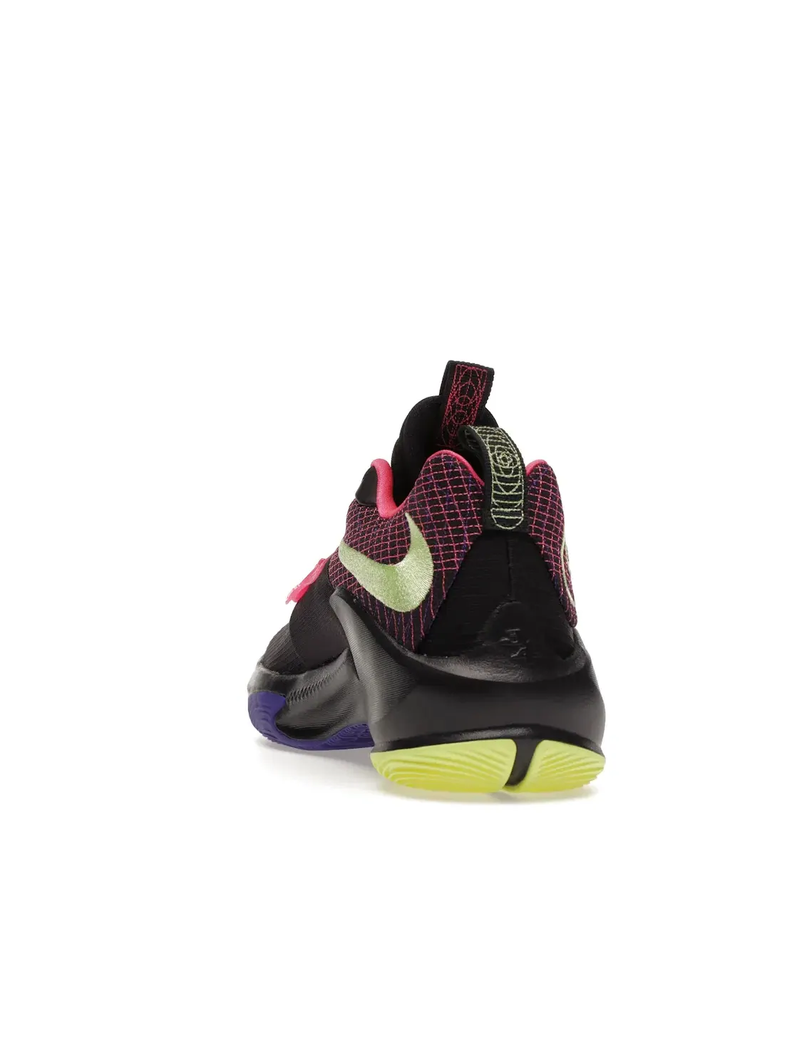 Мужские кроссовки для баскетбола Nike Zoom Freak 3 — изображение 4 из 4, черный/фиолетовый/желтый