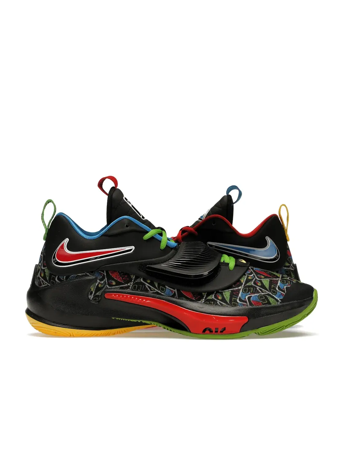Мужские кроссовки с принтом Nike Zoom Freak 3 NRG Nike — изображение 1 из 4, черный/зеленый/синий
