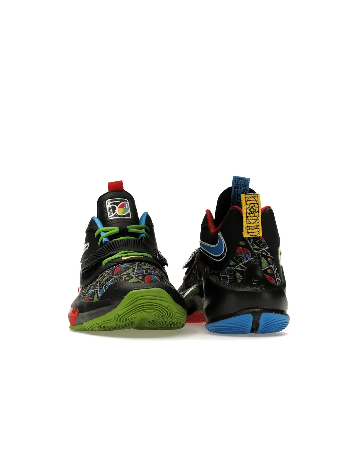 Мужские кроссовки с принтом Nike Zoom Freak 3 NRG Nike — изображение 2 из 4, черный/зеленый/синий