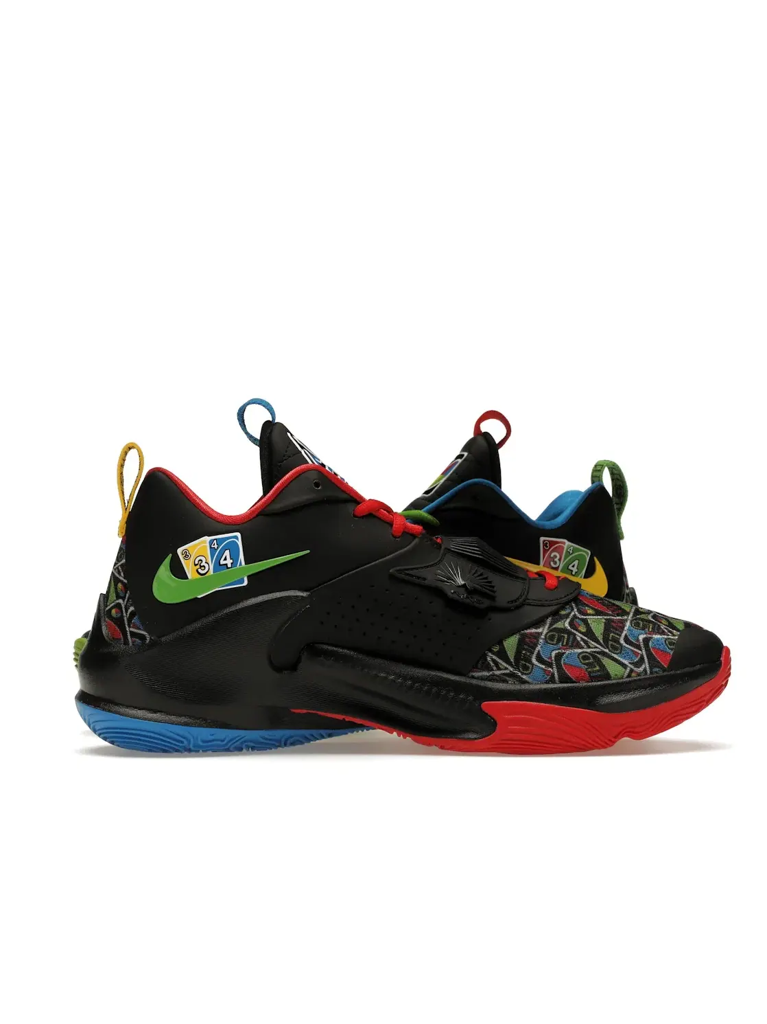 Мужские кроссовки с принтом Nike Zoom Freak 3 NRG Nike — изображение 3 из 4, черный/зеленый/синий